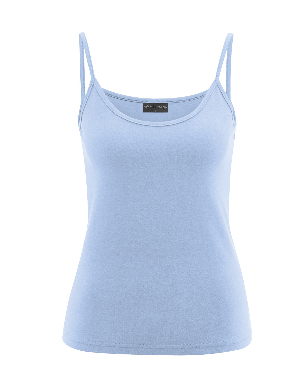 Hempage womens vegan Top Camisole Water Blue
