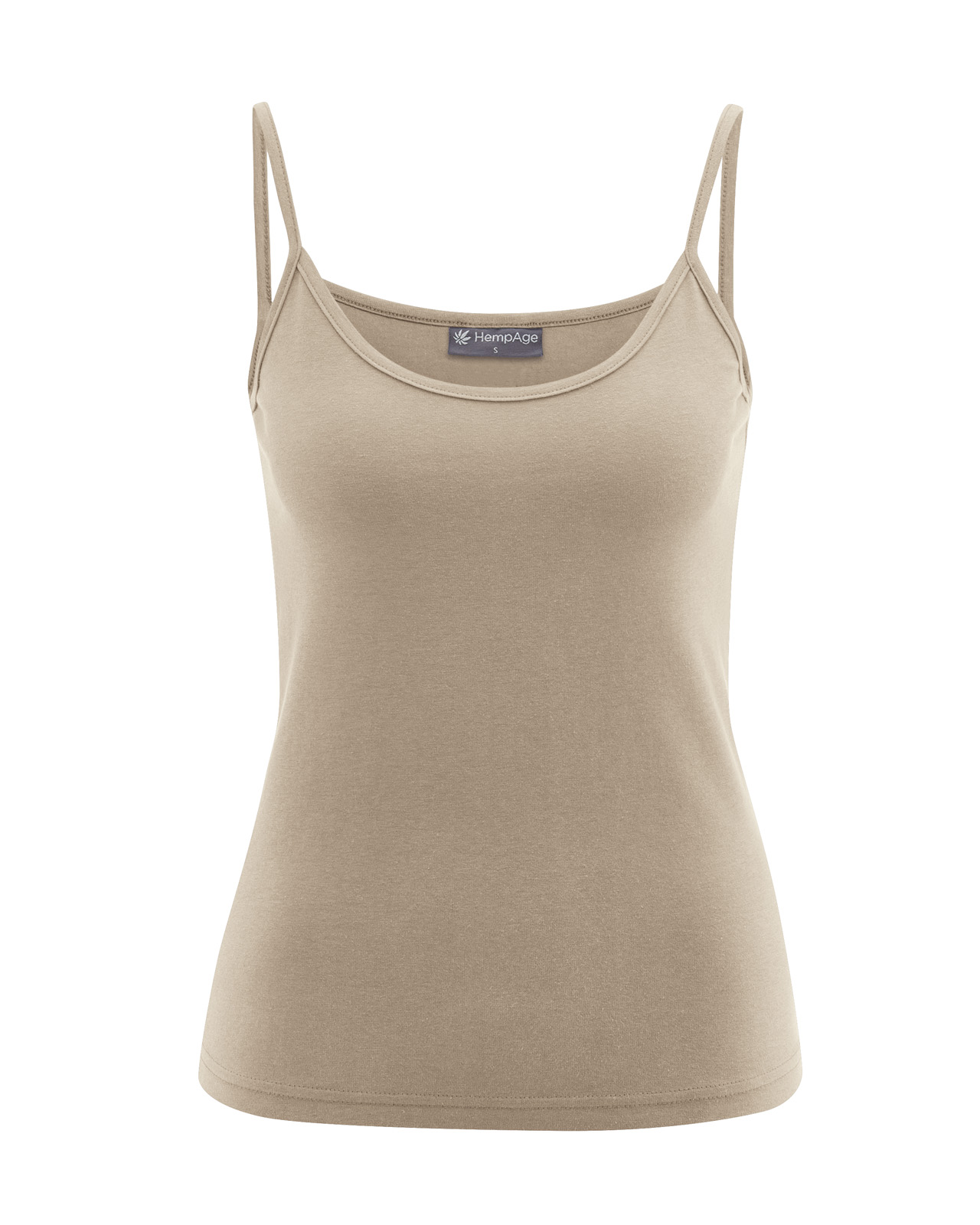 Hempage womens vegan Top Camisole Grit Beige