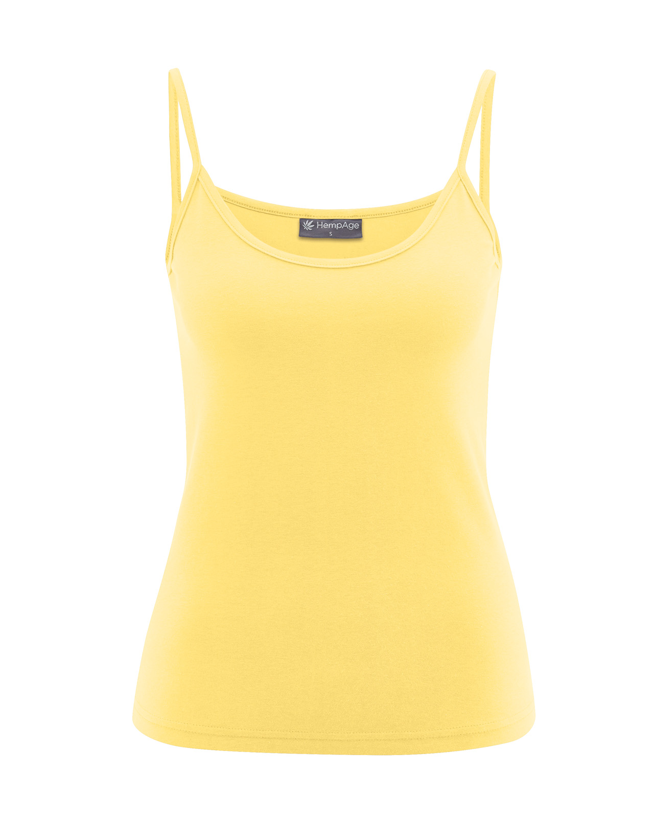 Hempage womens vegan Top Camisole Yellow