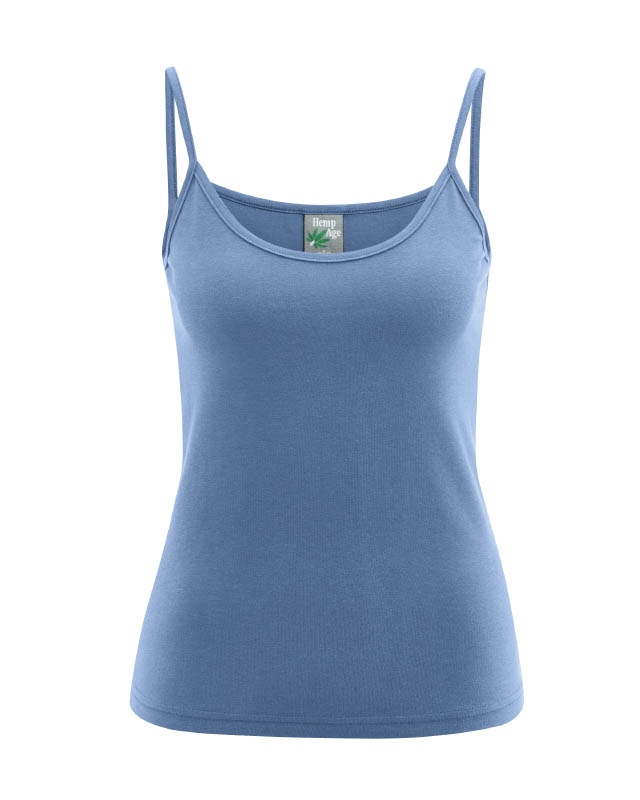 Hempage womens vegan Top Camisole Blueberry