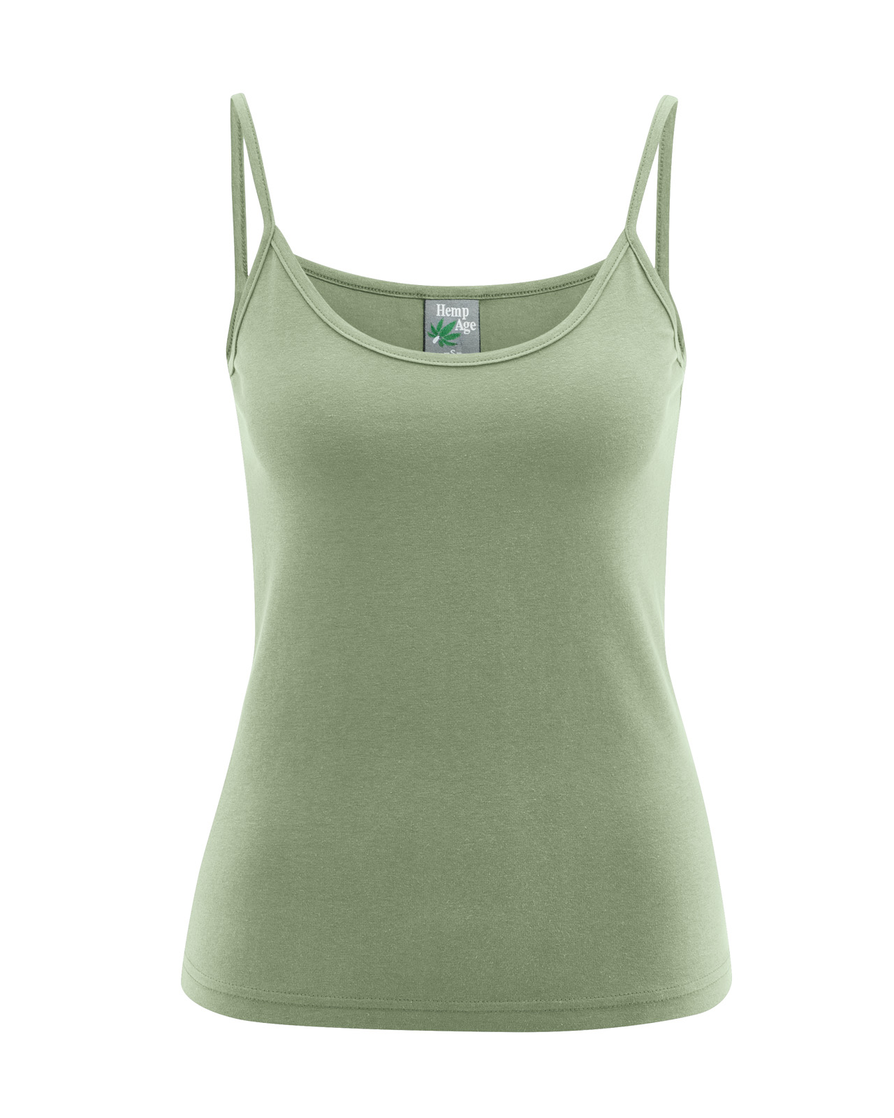 Hempage womens vegan Top Camisole Cactus Green