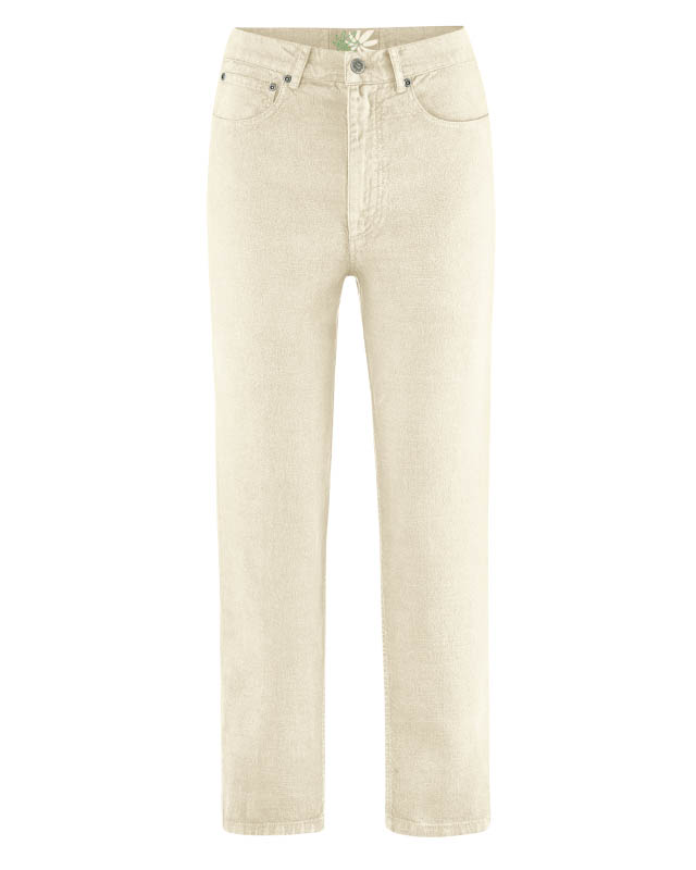 Hempage womens vegan Jeans High Rise Natural