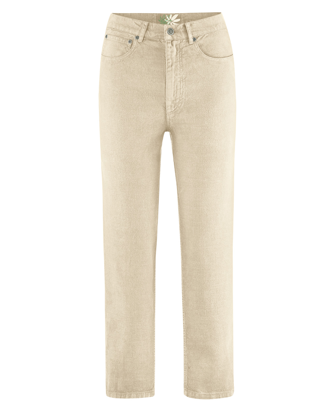Hempage womens vegan Jeans High Rise Gobi Beige