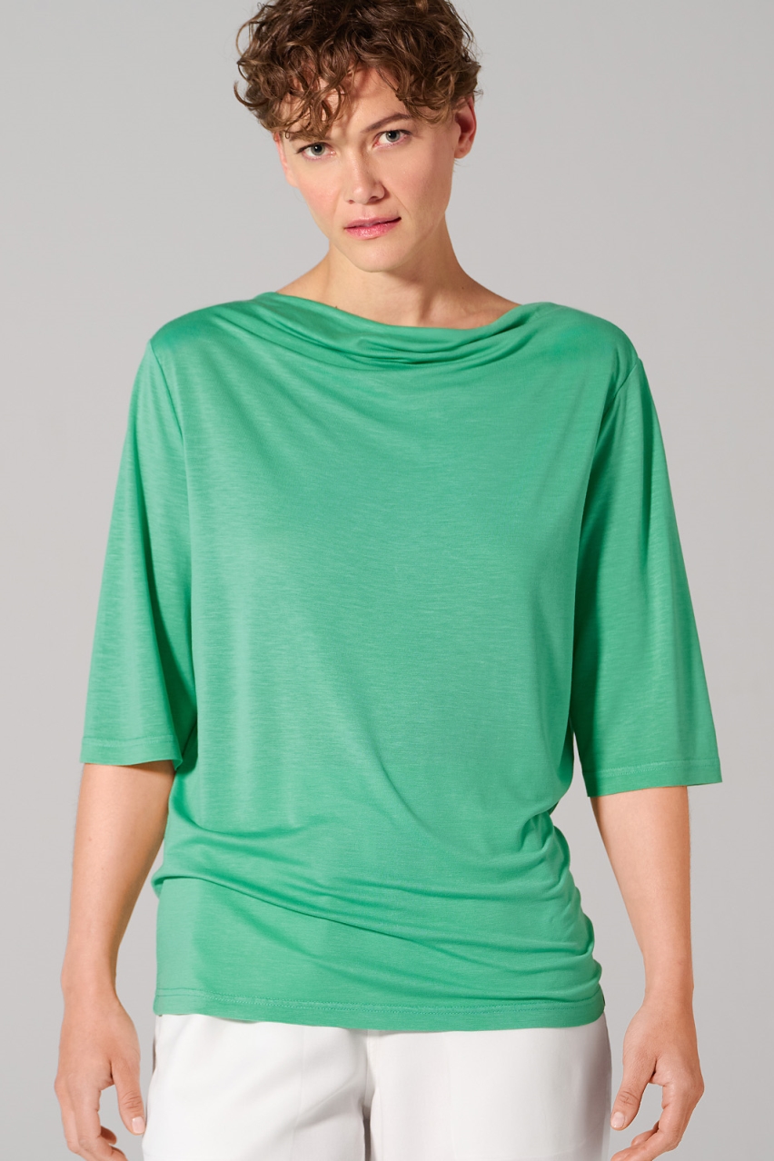 Hempage womens vegan Top Waterfall Miami Green