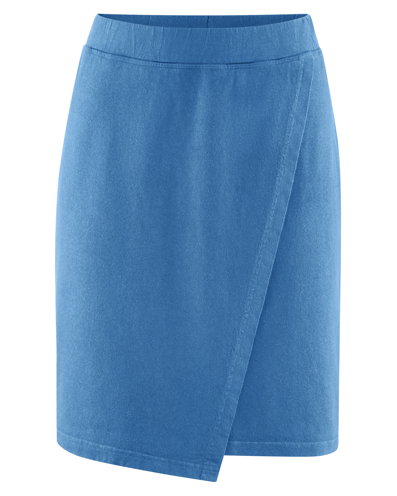 Hempage womens vegan Wrap Skirt Ocean Blue