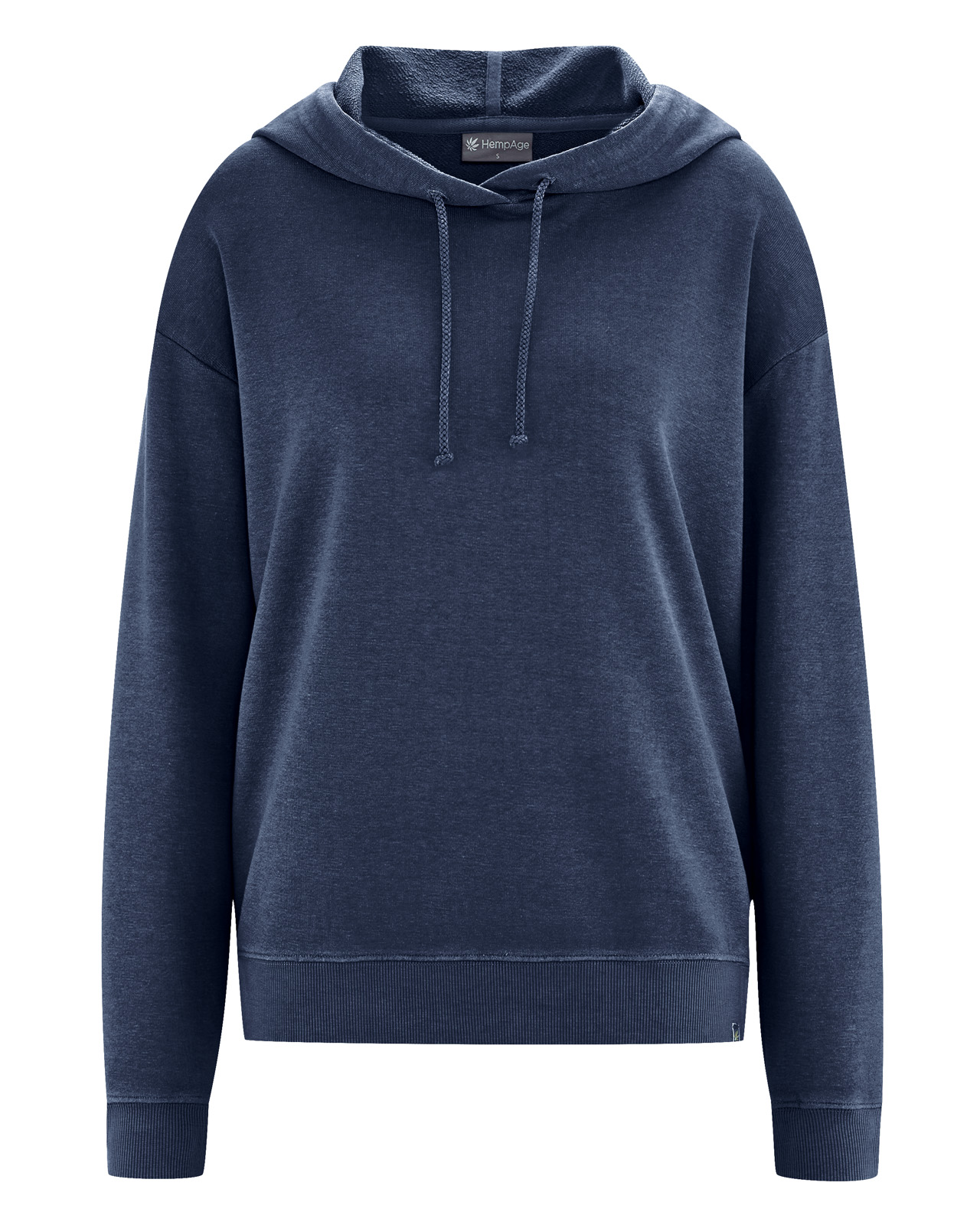 Hempage womens vegan Hoodie Comfortable Navy