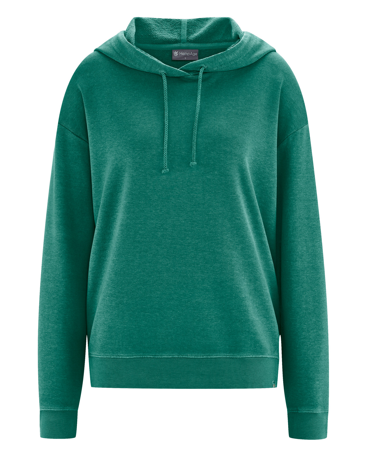 Hempage womens vegan Hoodie Comfortable Jungle Green