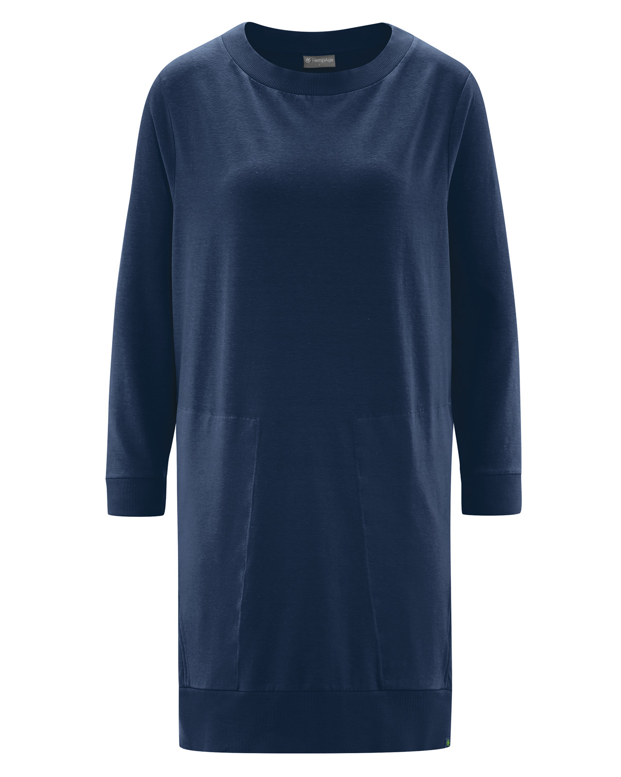 Hempage womens vegan Dress Sweatshirt Navy