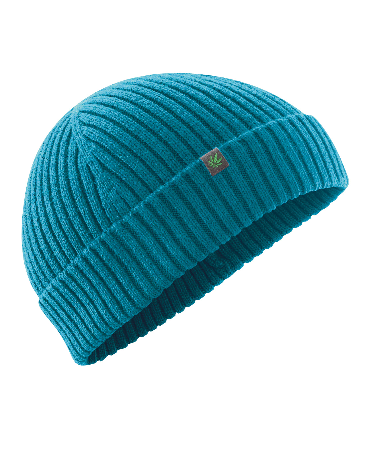 Hempage womens vegan Docker Cap Unisex Short Cut Lagoon Blue