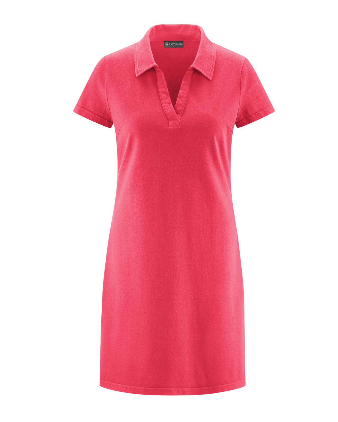 HempAge womens vegan Dress Timeless Summer Flat Collar Magnolia