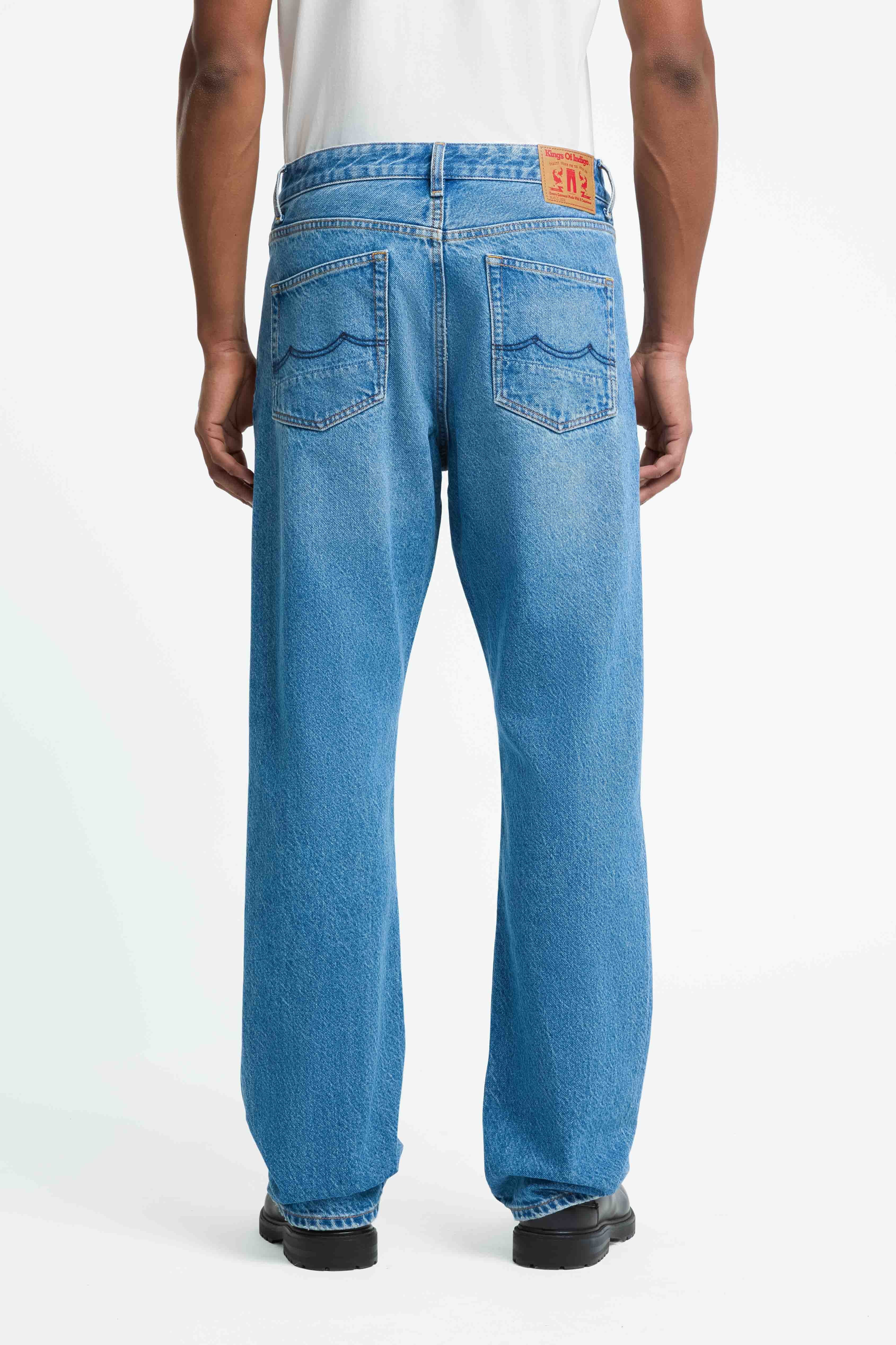 Kings of Indigo men vegan Jeans Roy Rechange Mid Washed