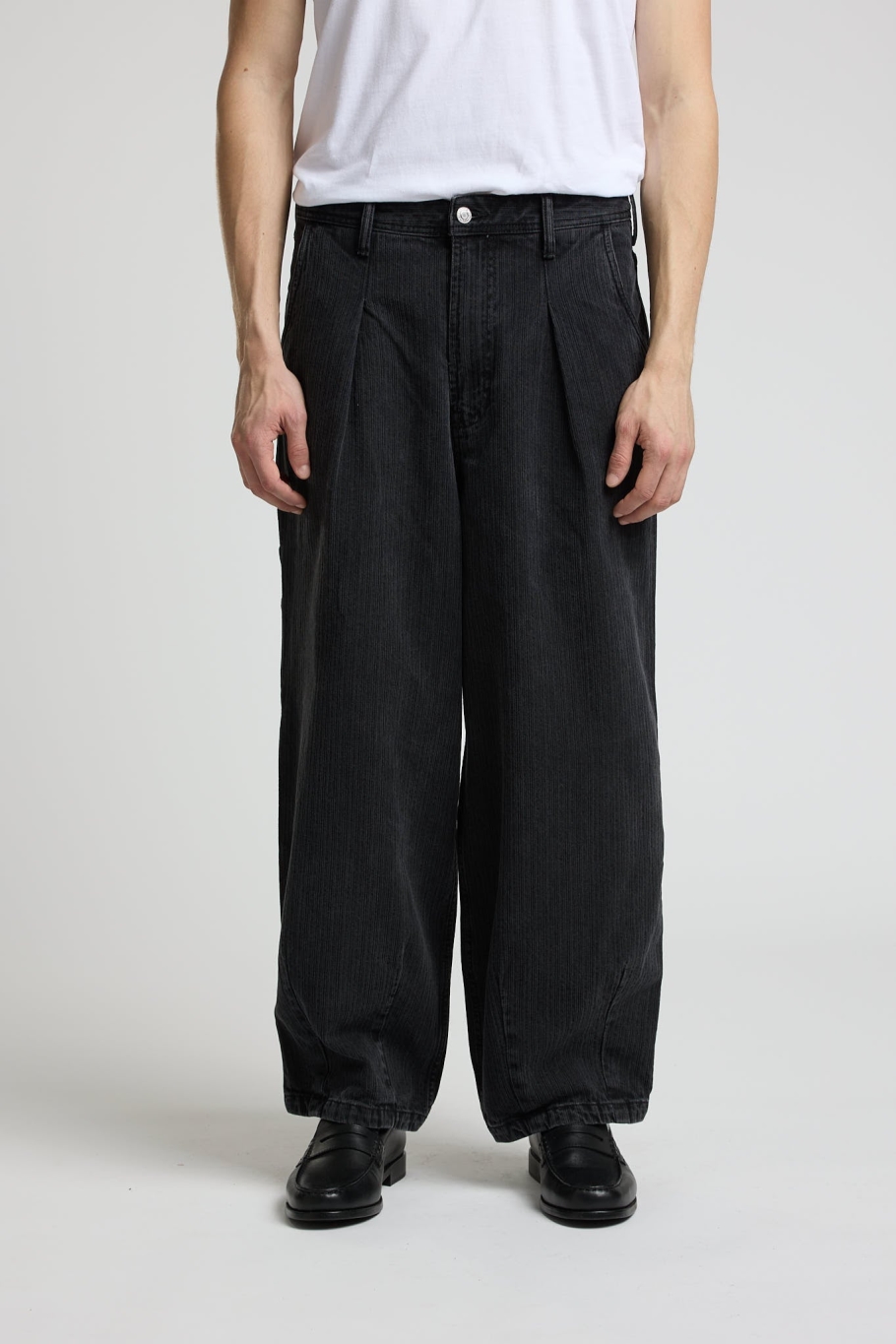 Kings Of Indigo Herren vegan Jeans Sabium Stripe Schwarz Washed