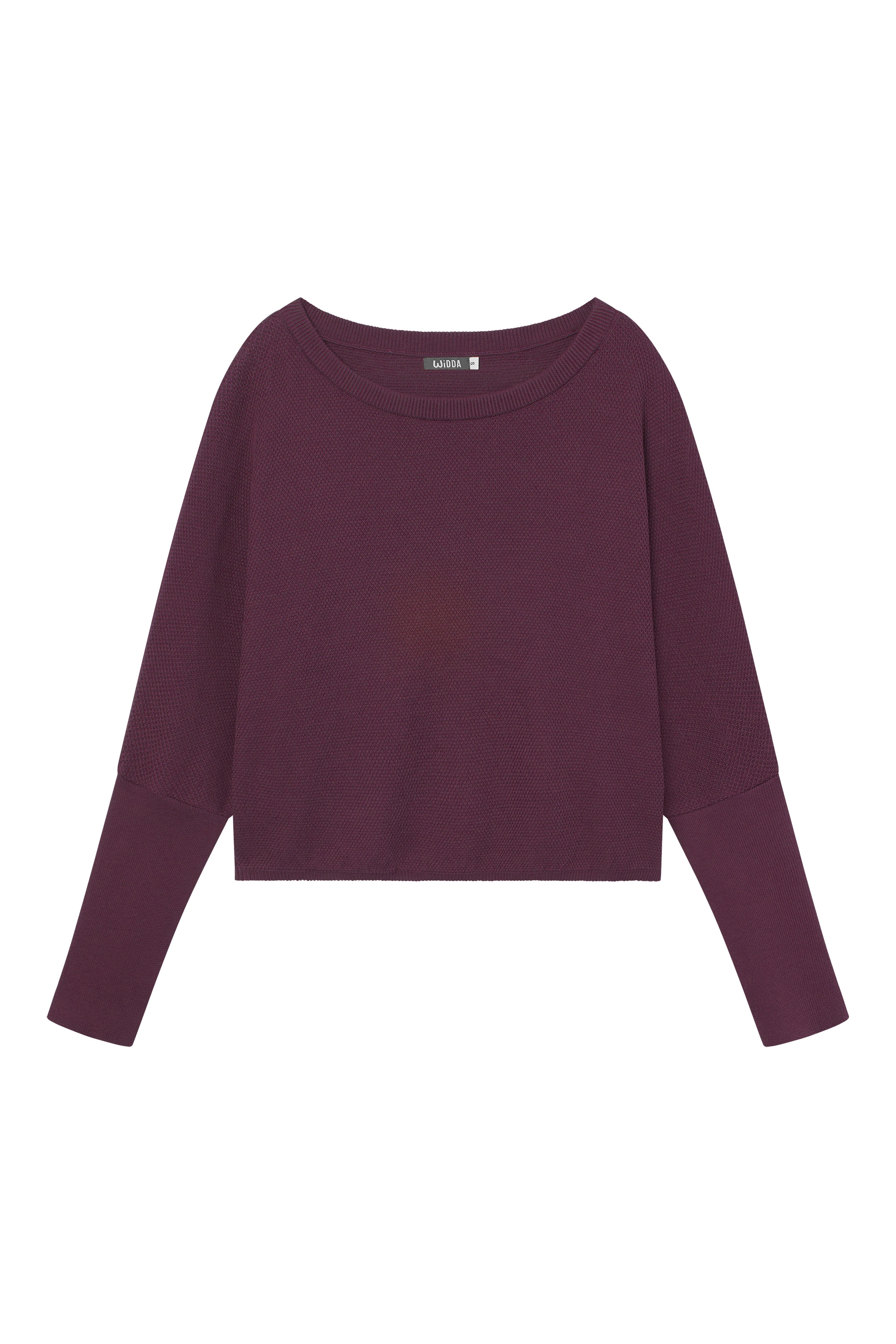 WiDDA Damen vegan Pullover Slabby Knit Berry