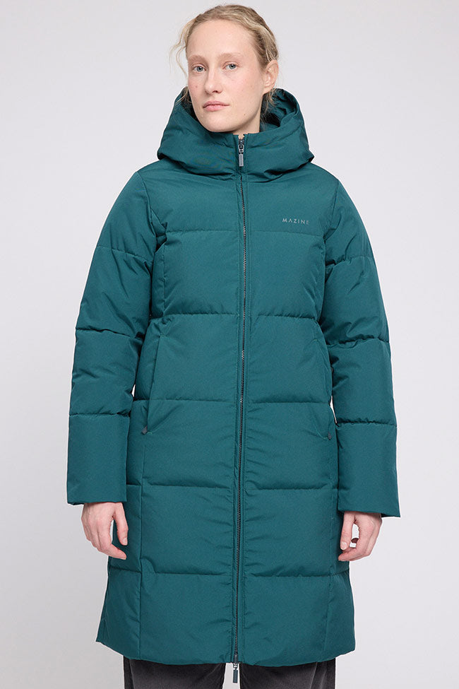 Mazine womens vegan Jacket Basic Puffer Deep Teal