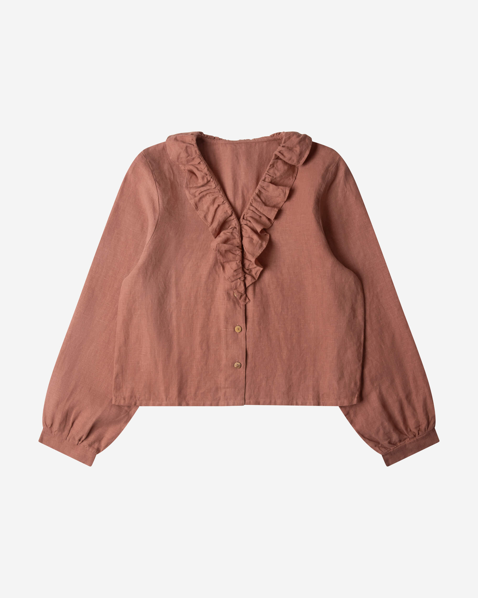 MATONA womens vegan Blouse Cirque Rosy Brown