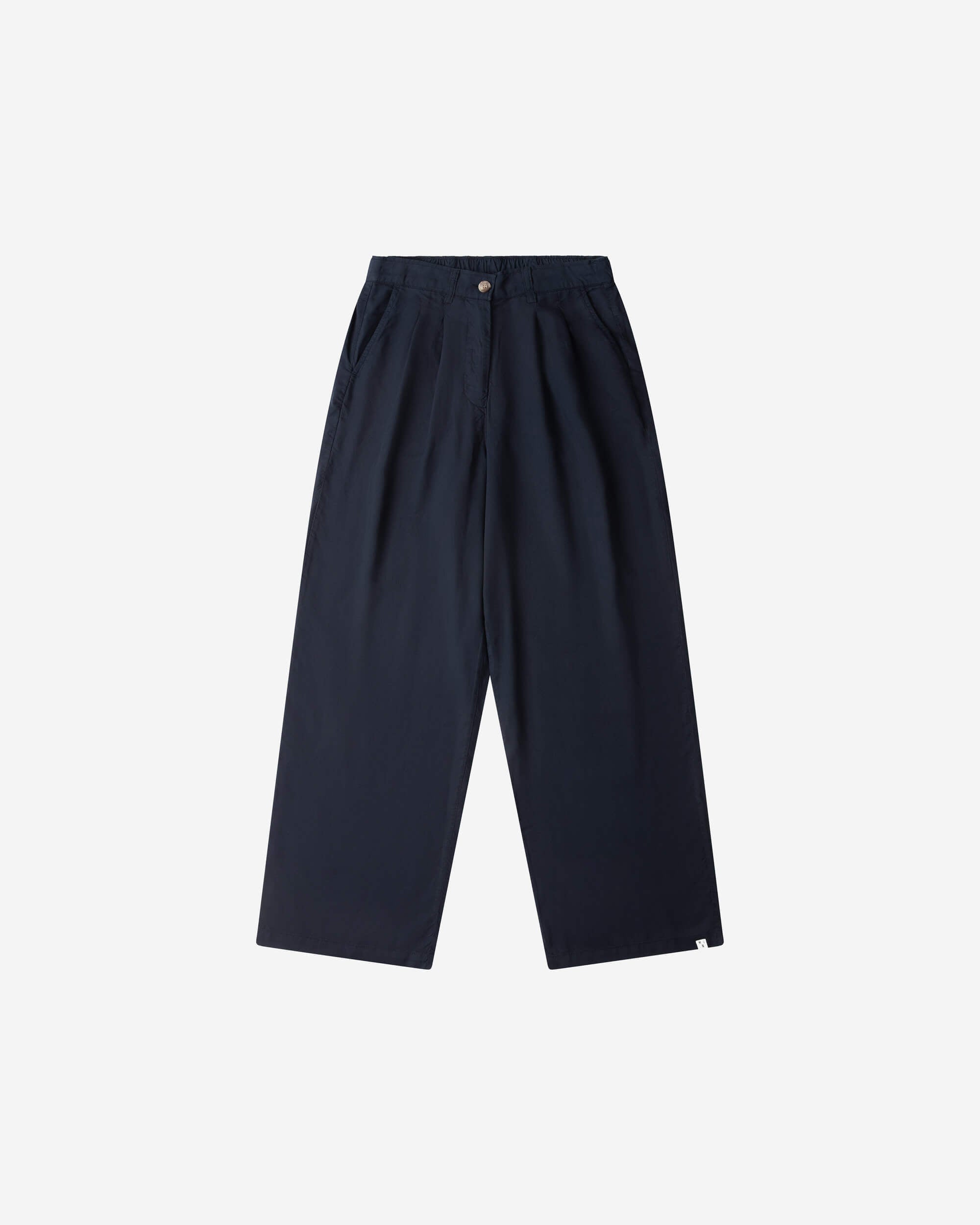 MATONA womens vegan Pants Pleated Midnight Blue