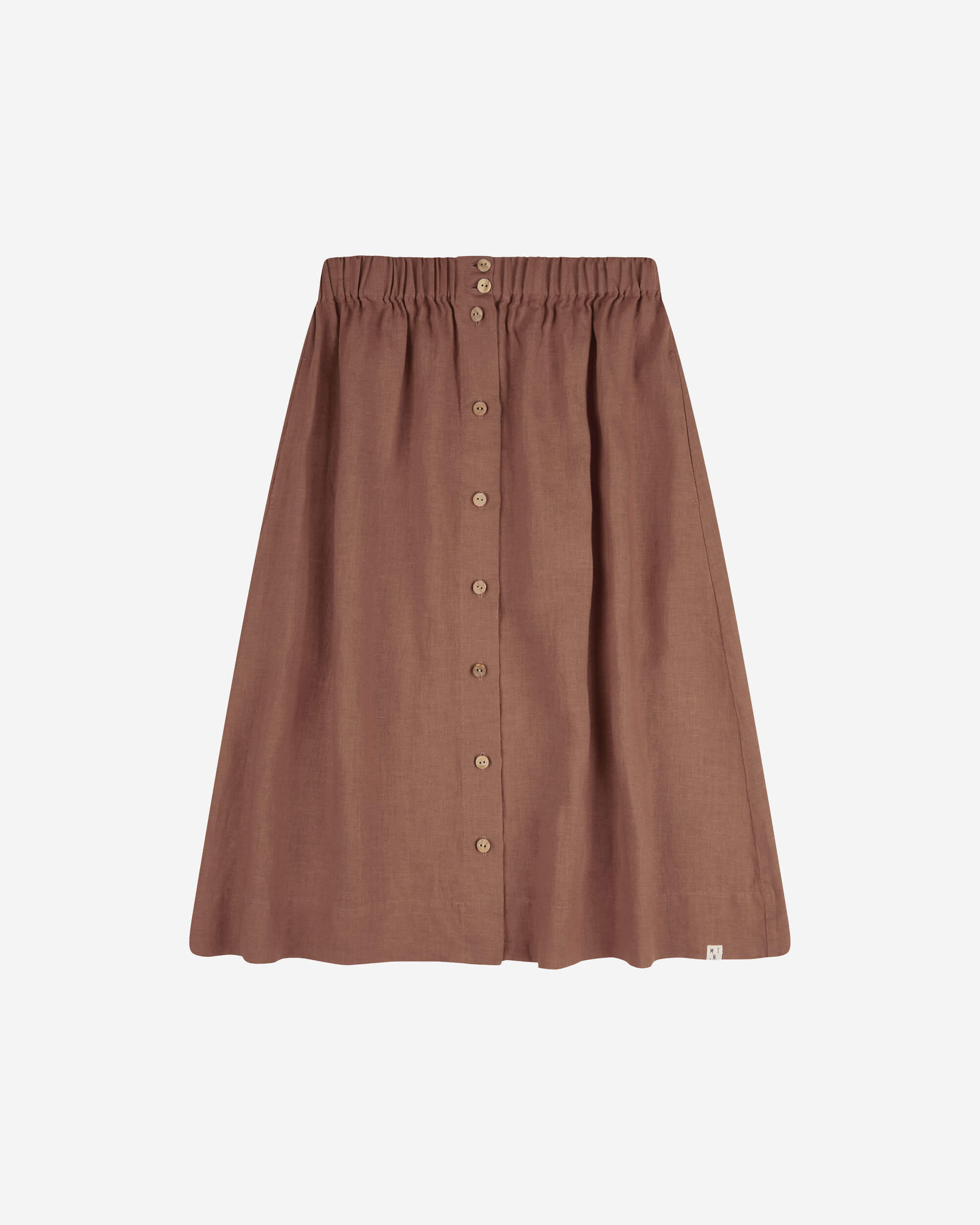 MATONA womens vegan Skirt Midi Rosy Brown
