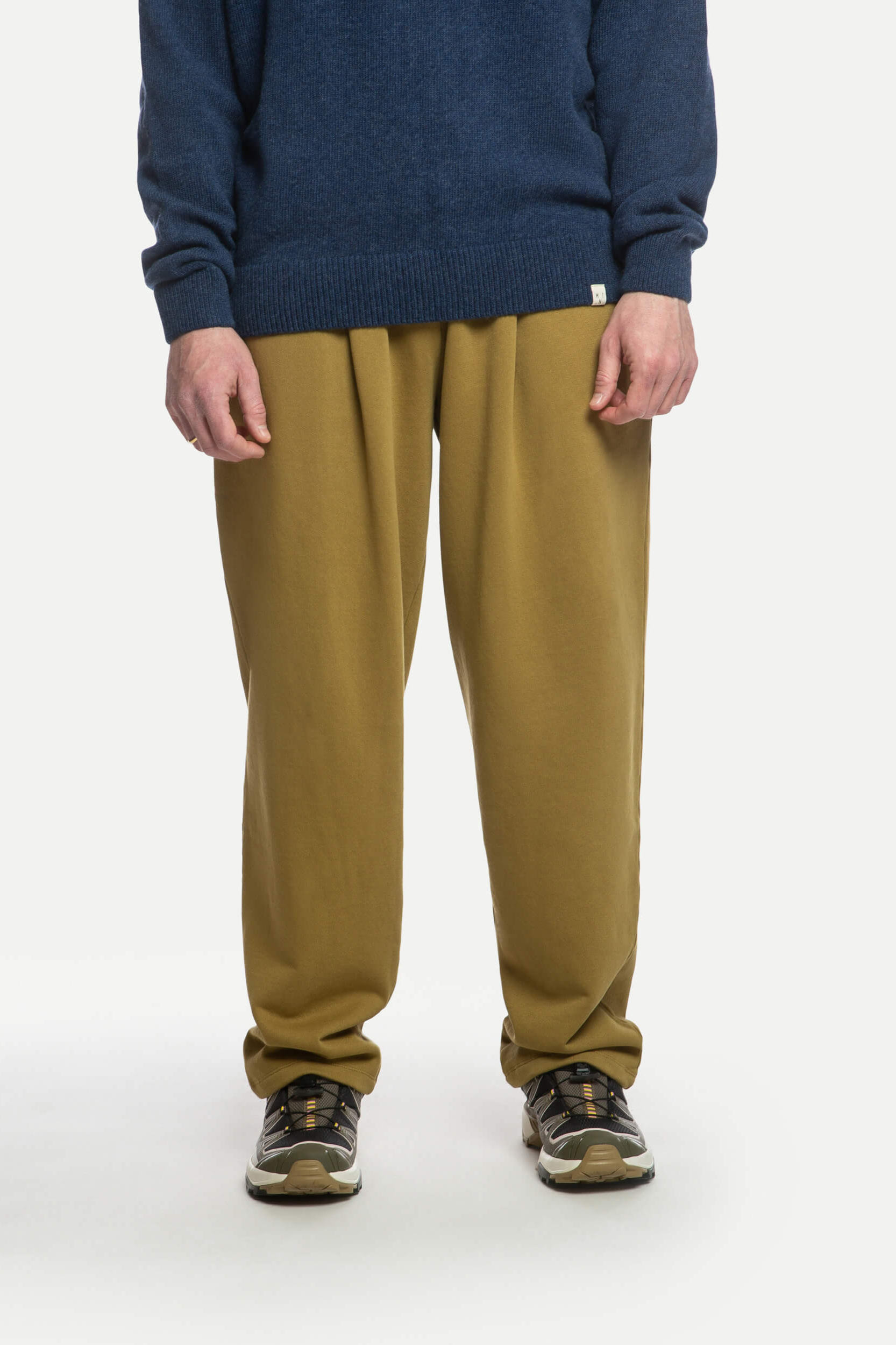 MATONA Herren vegan Jogginghose Mit Falten Goldfarben