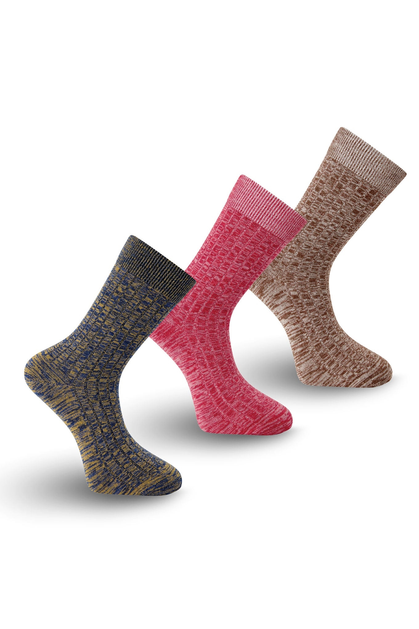 KOMODO womens vegan Socks Multipack 3x Marley Gift Box Biscuit Blue Rose