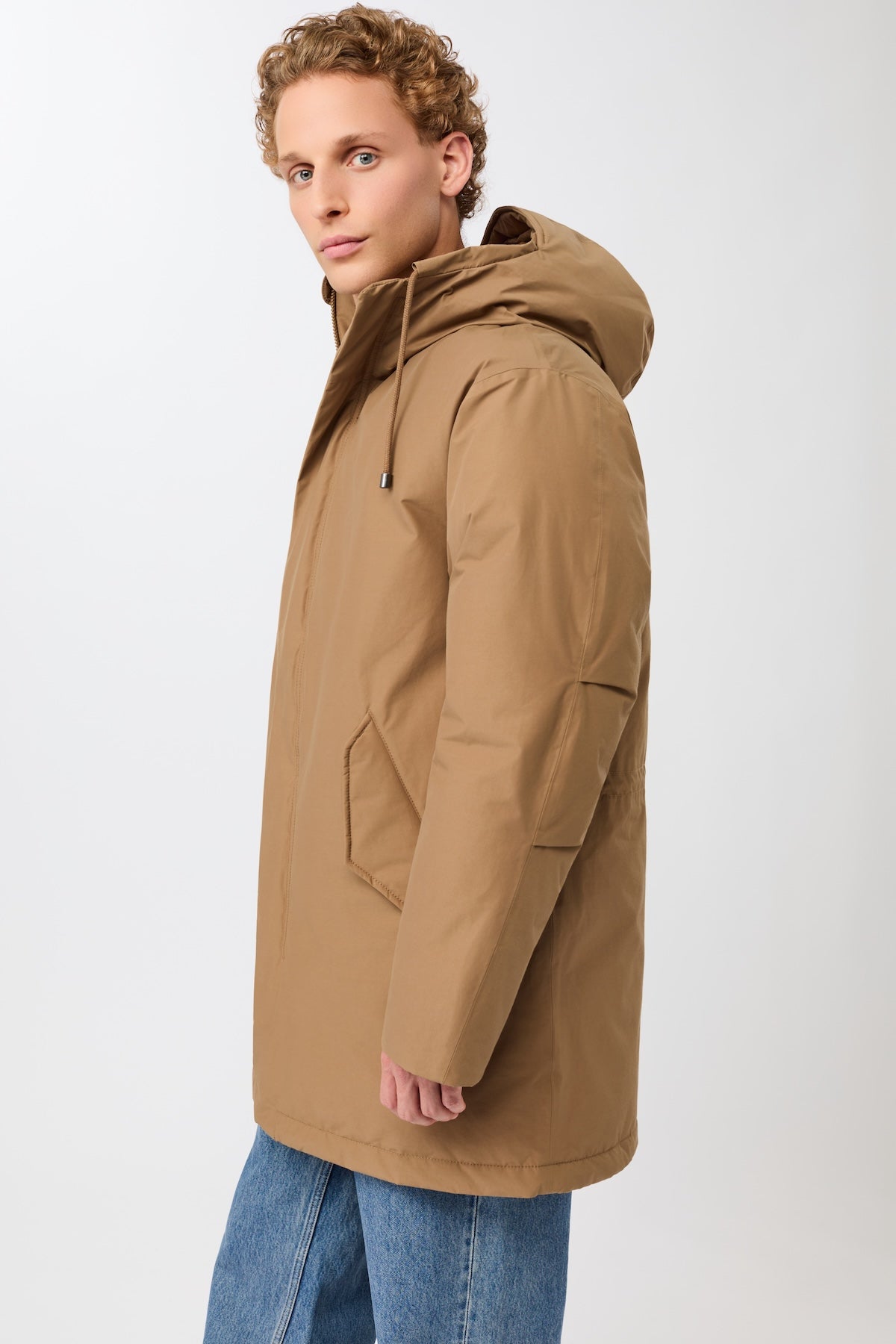 LangerChen men vegan Parka Hooded Oak