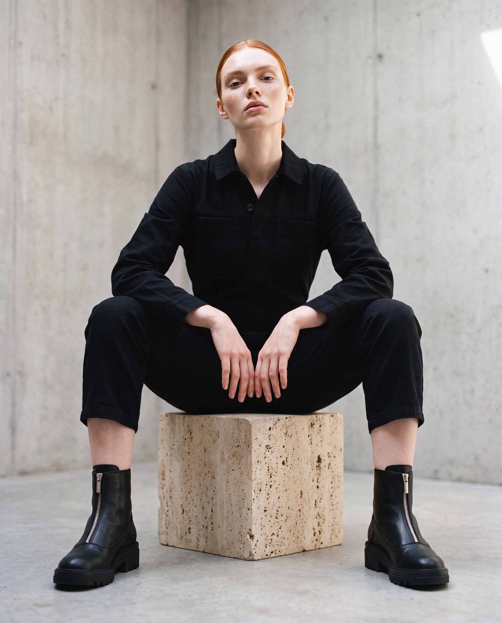 NAE womens vegan Boots Ankle Becca Black