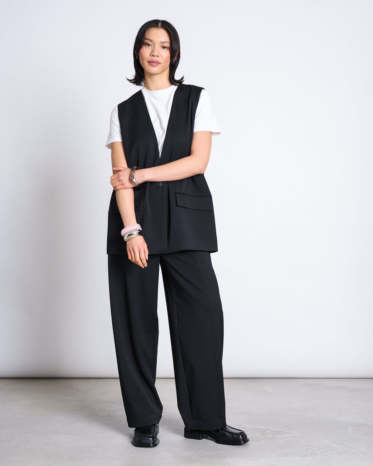 JAN N JUNE womens vegan Pants Barrel Leg Juny Black