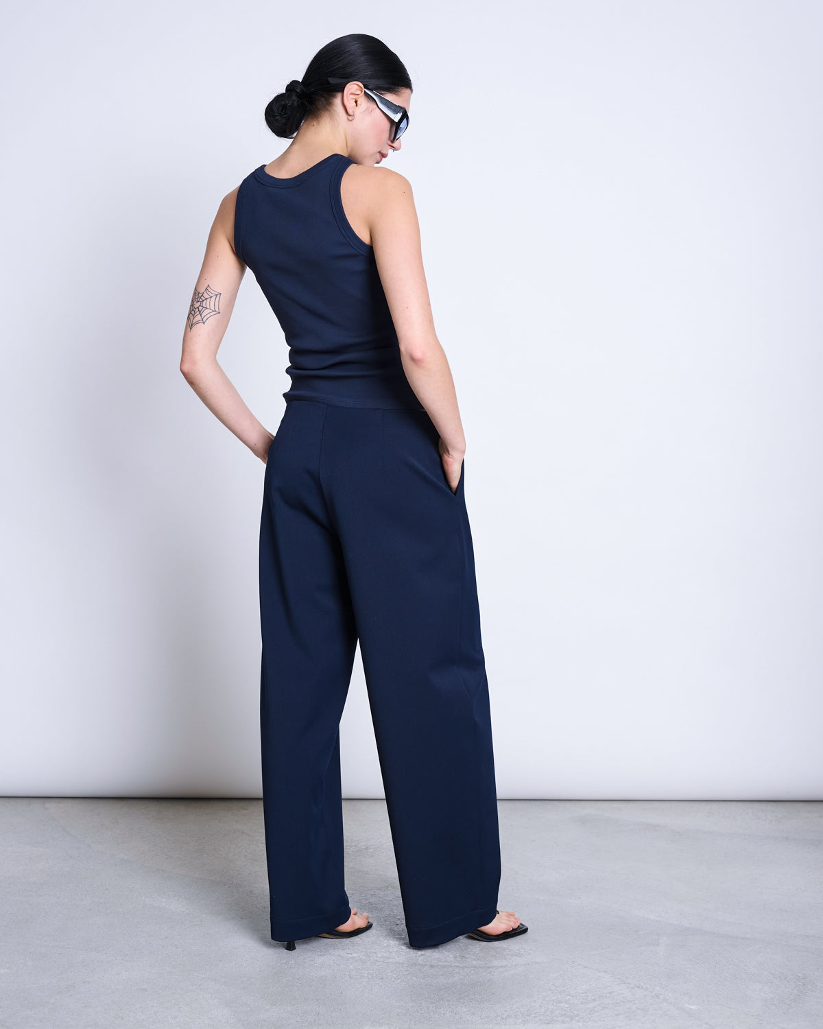JAN N JUNE womens vegan Pants Barrel Leg Juny Nightfall