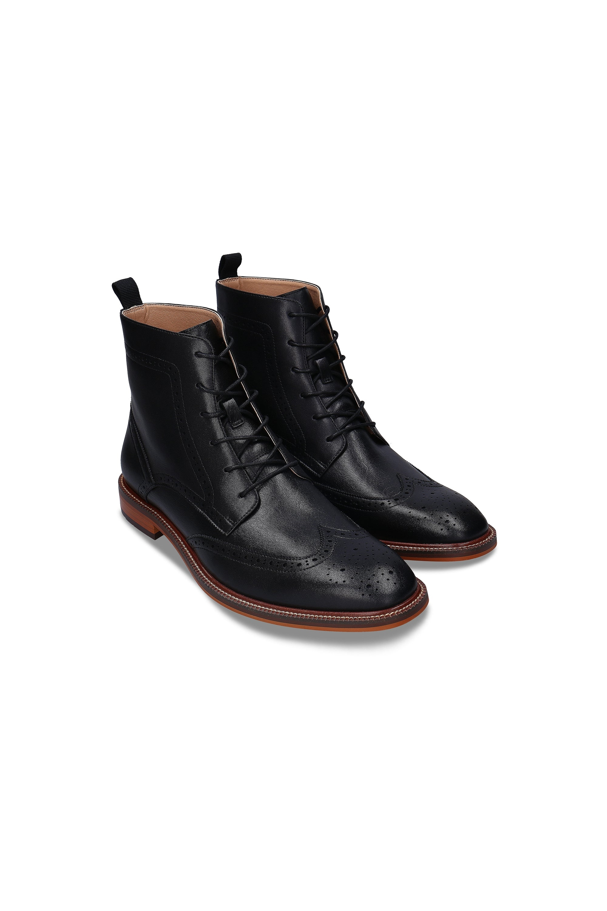 NAE men vegan Boots Lace Up Chase Black