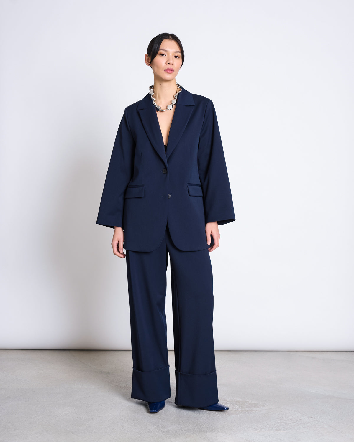 JAN N JUNE womens vegan Blazer Durance Nightfall