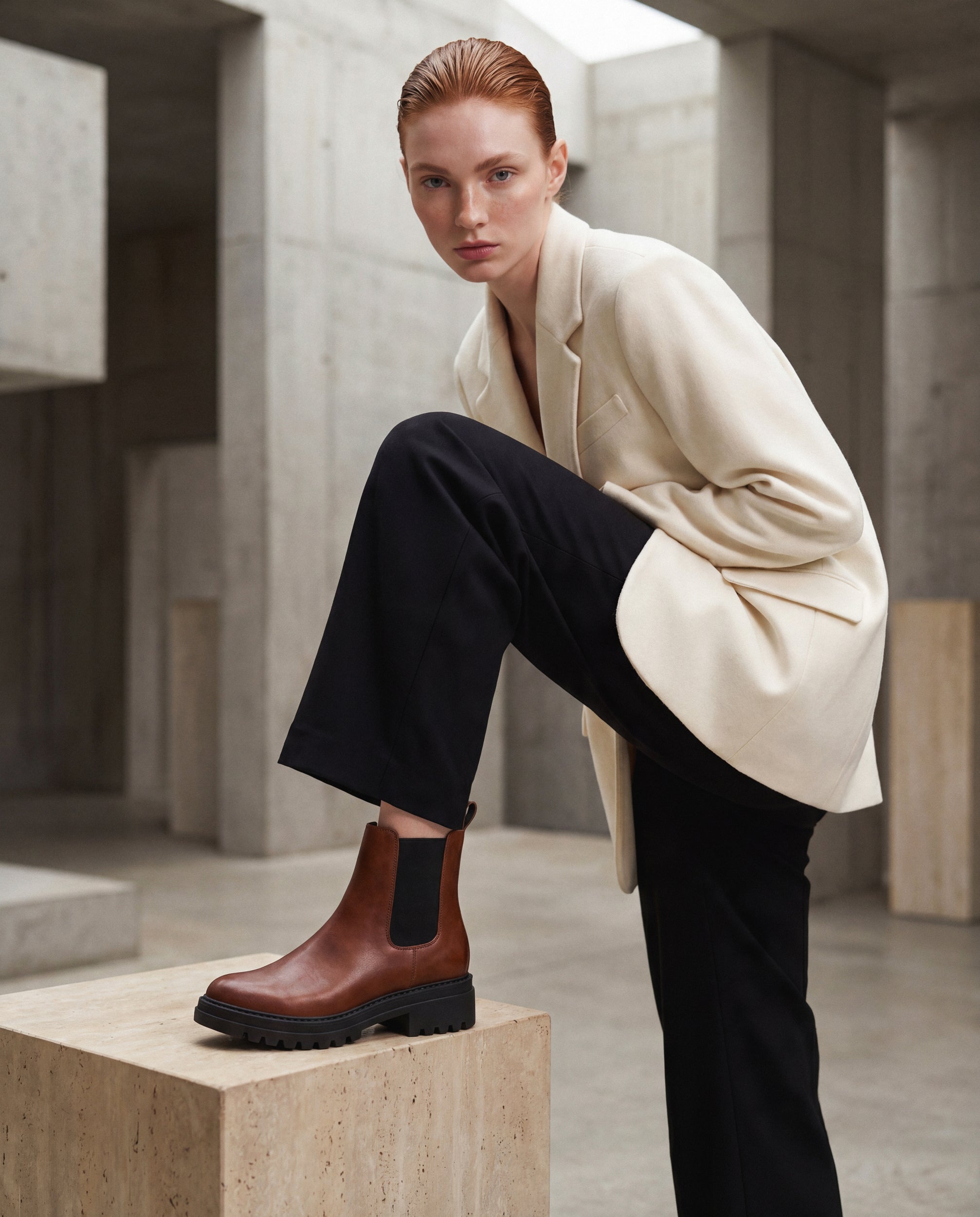 NAE womens vegan Boots Chelsea Evie Brown