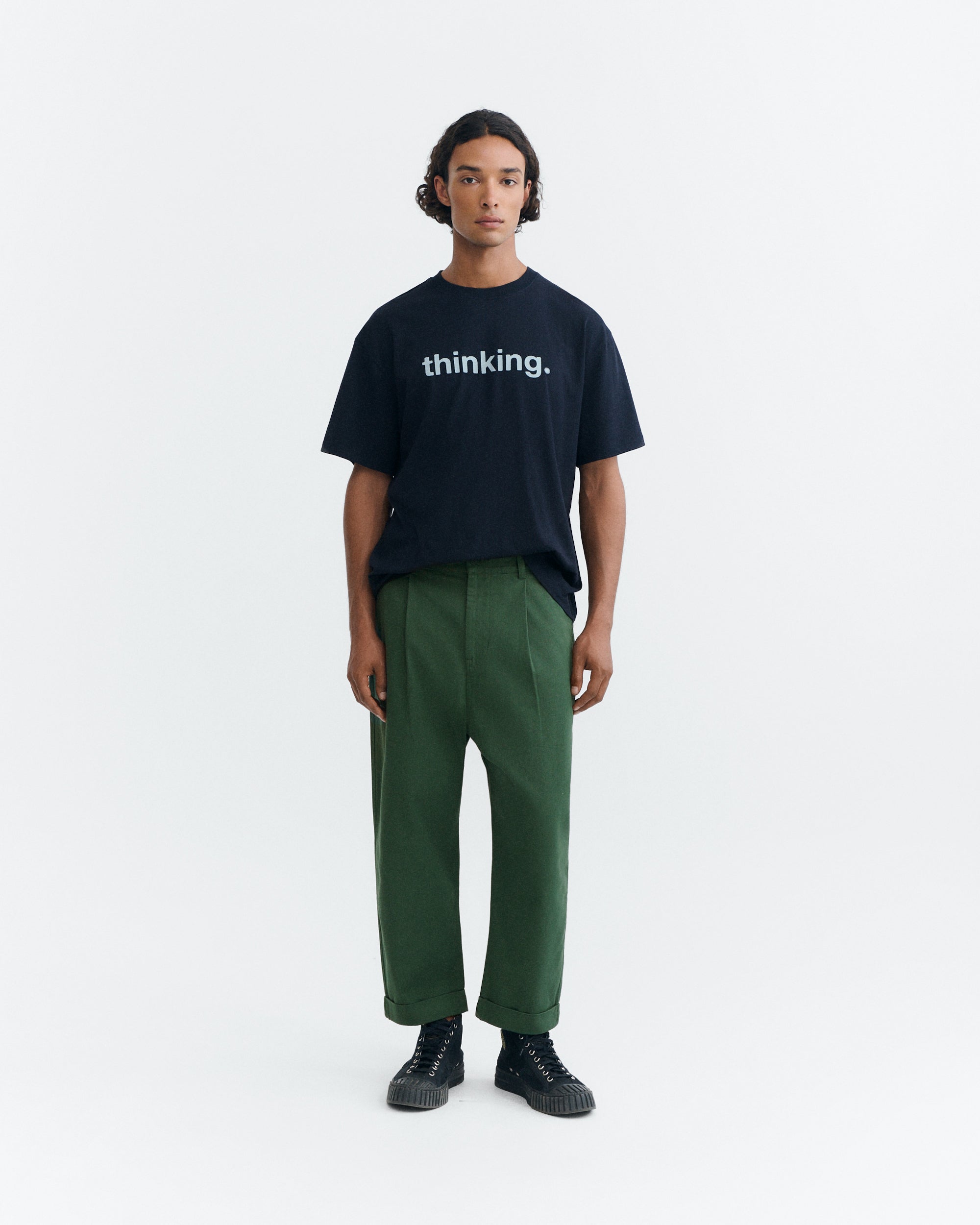 Thinking MU men vegan Pants Friend Carrot Green