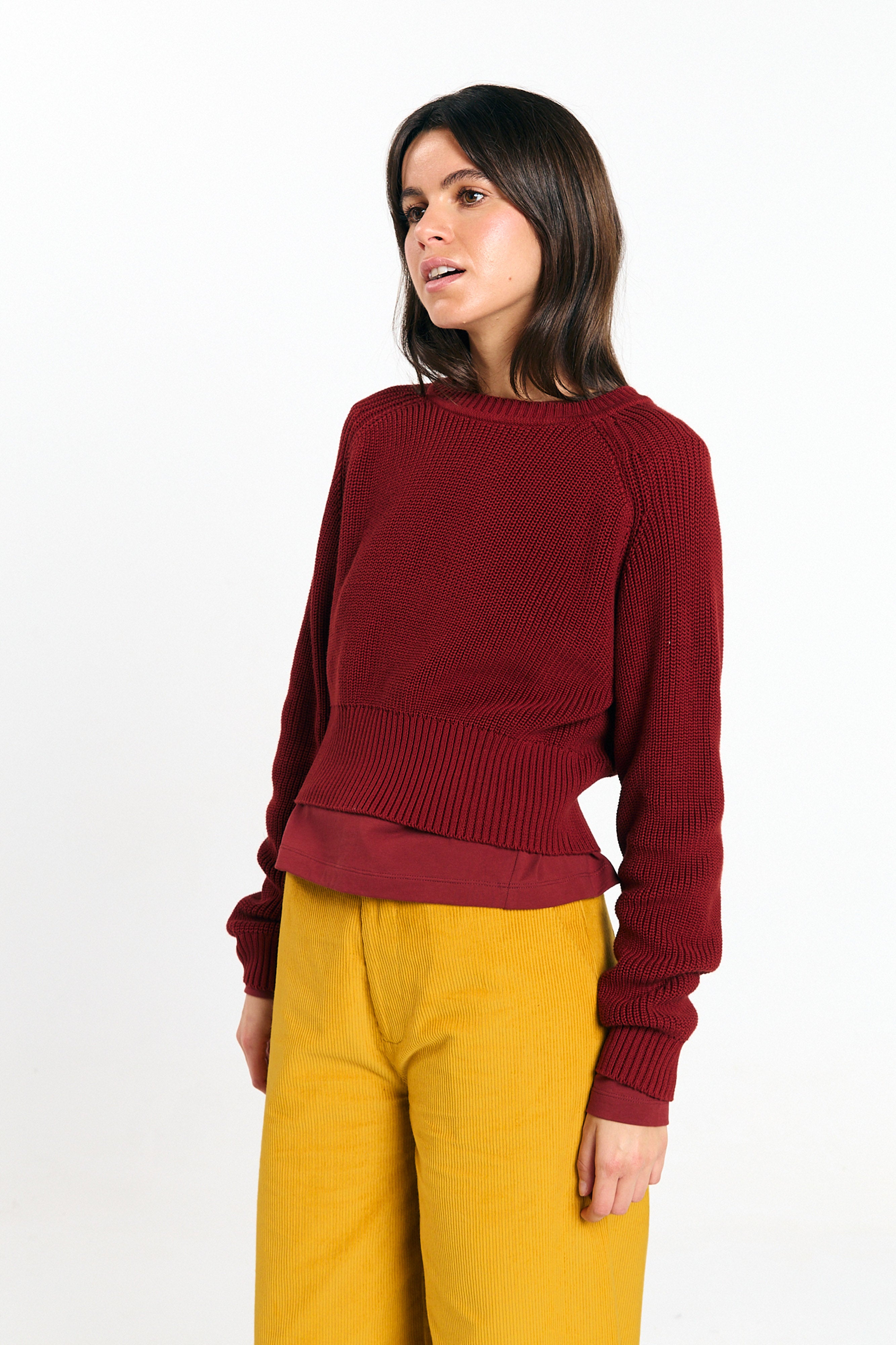 SUITE13LAB womens vegan Jumper Nelas Brick