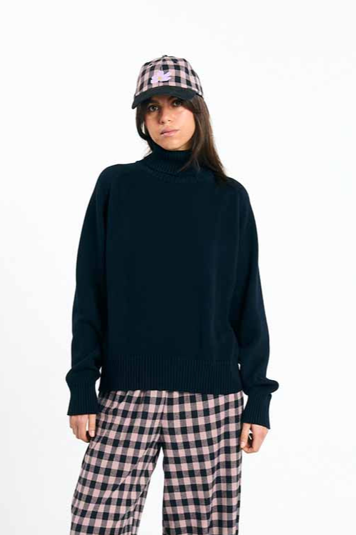SUITE13LAB Damen vegan Pullover Luso Dunkelblau