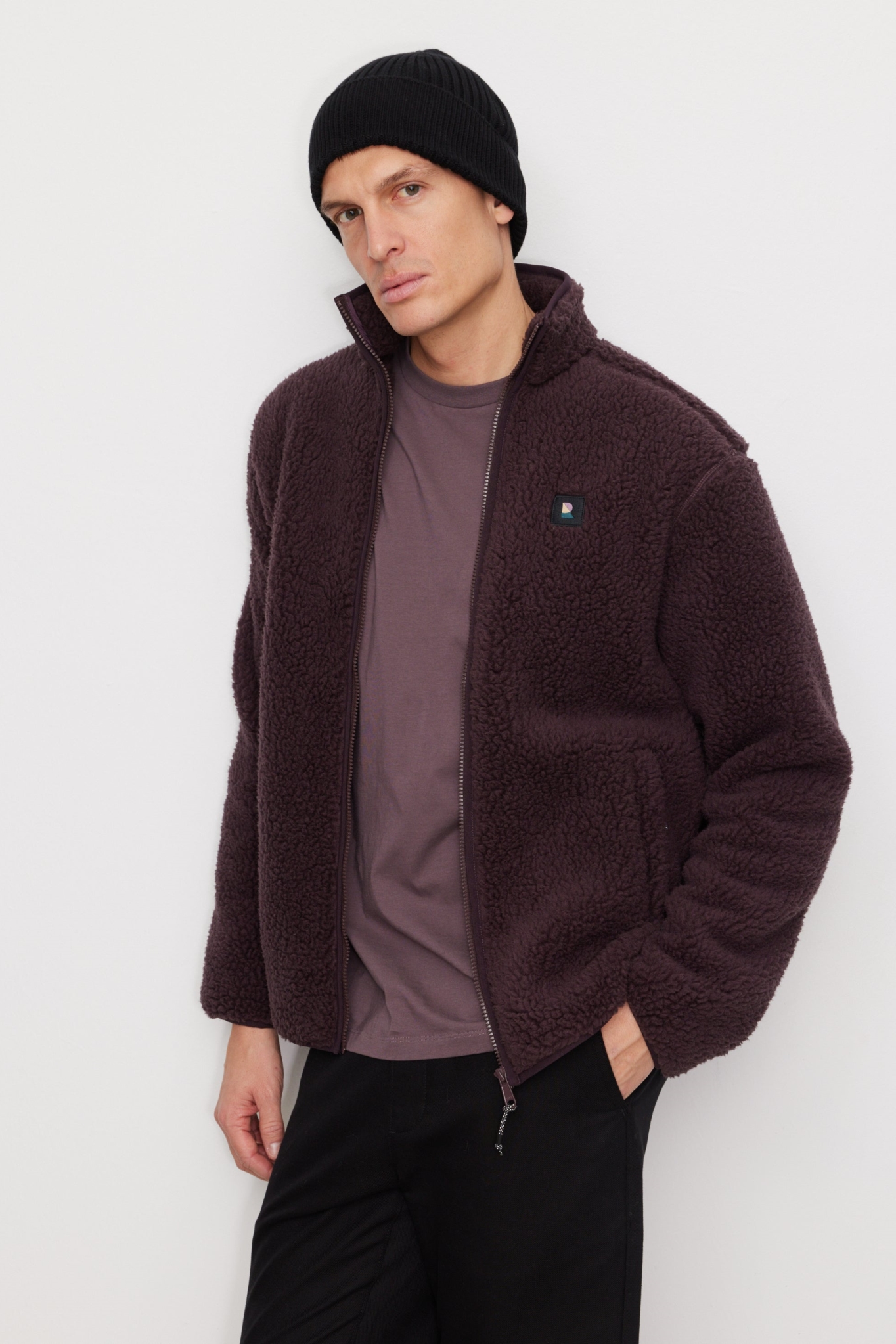 Recolution Herren vegan Jacke Spindle In Dark Grape
