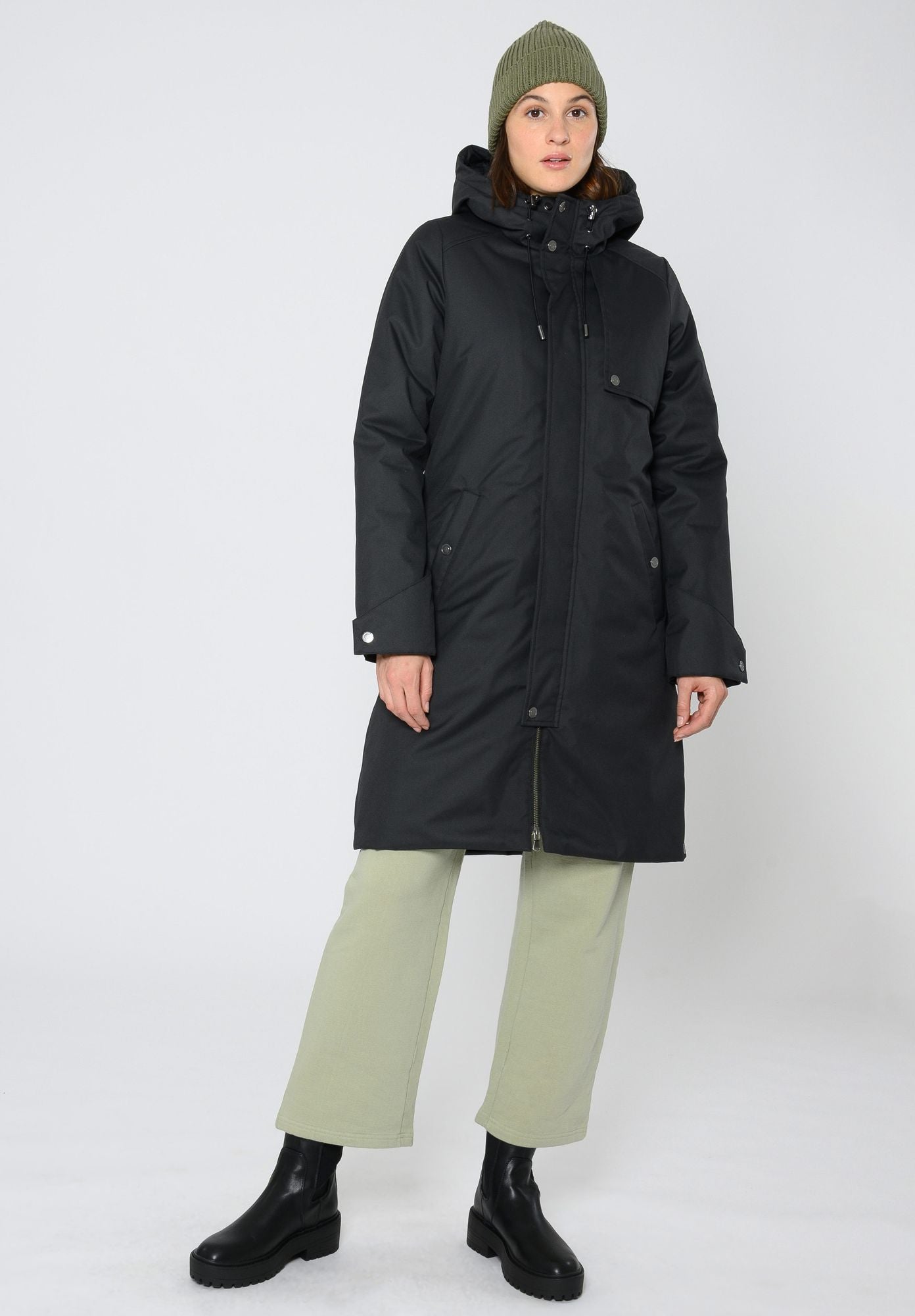 ThokkThokk womens vegan Coat Black