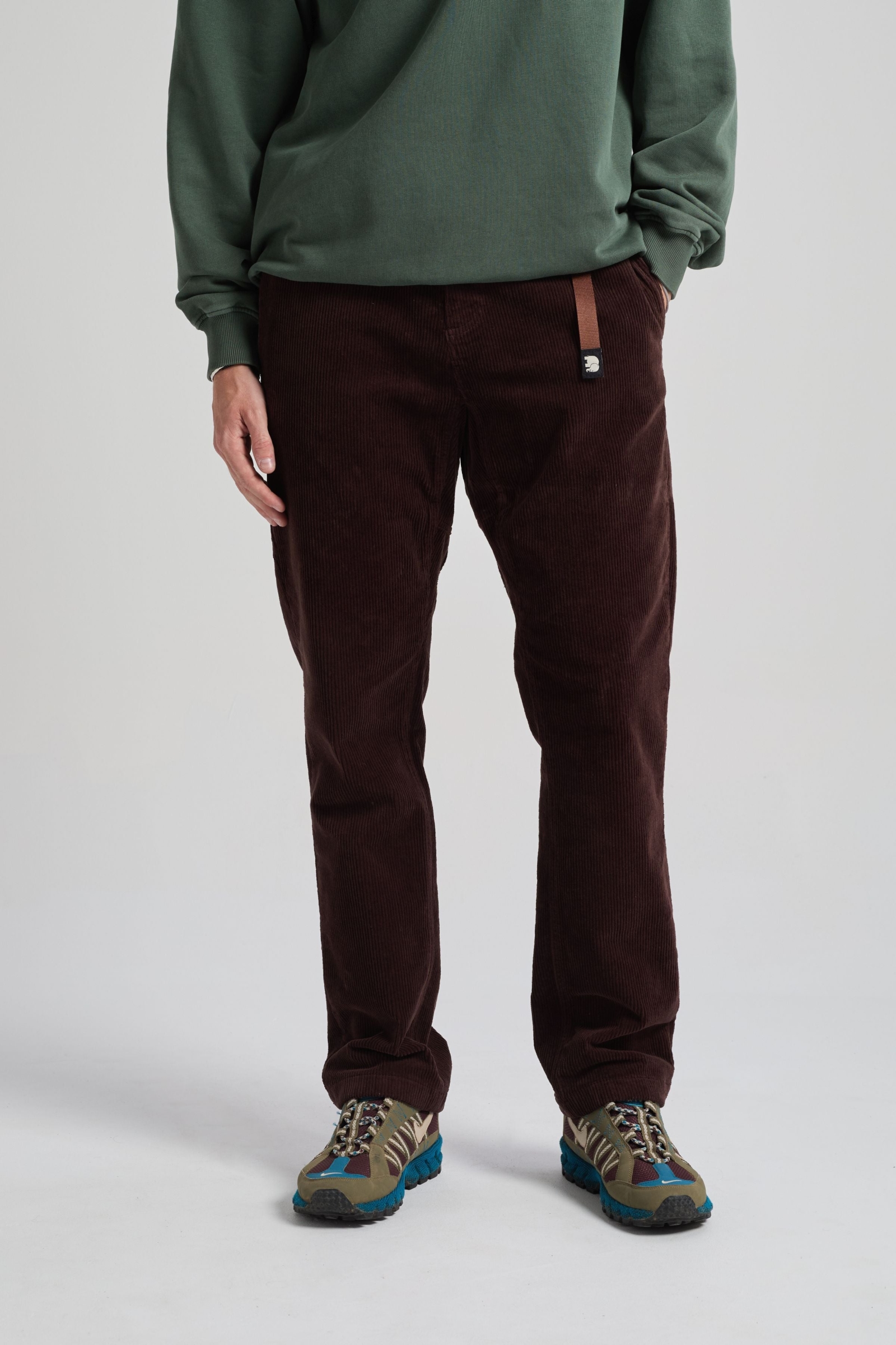 Trendsplant Herren vegan Hose Aus Cord Ecodye Climber Chicory Coffee