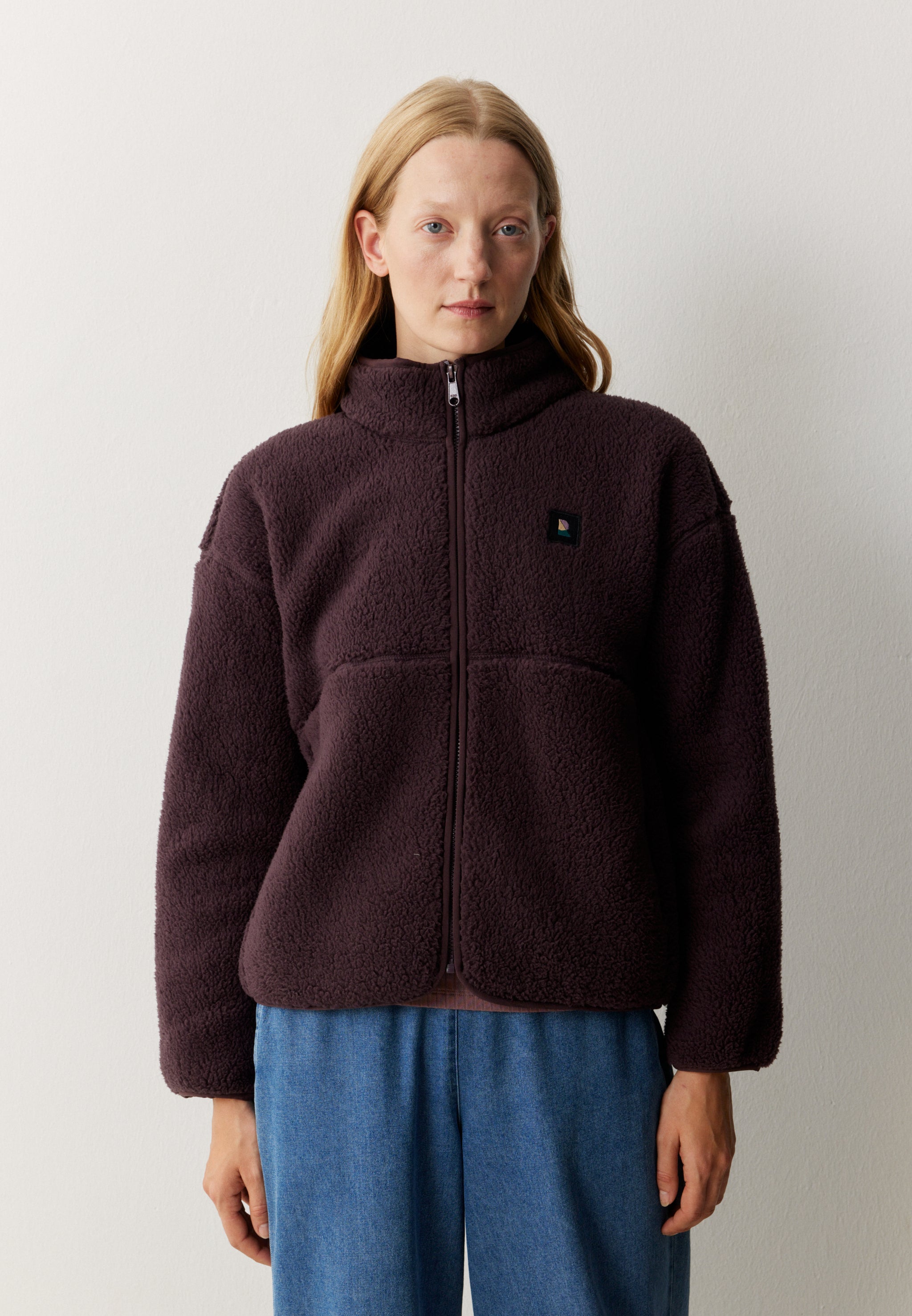 Recolution womens vegan Jacket Fortunella Dark Grape