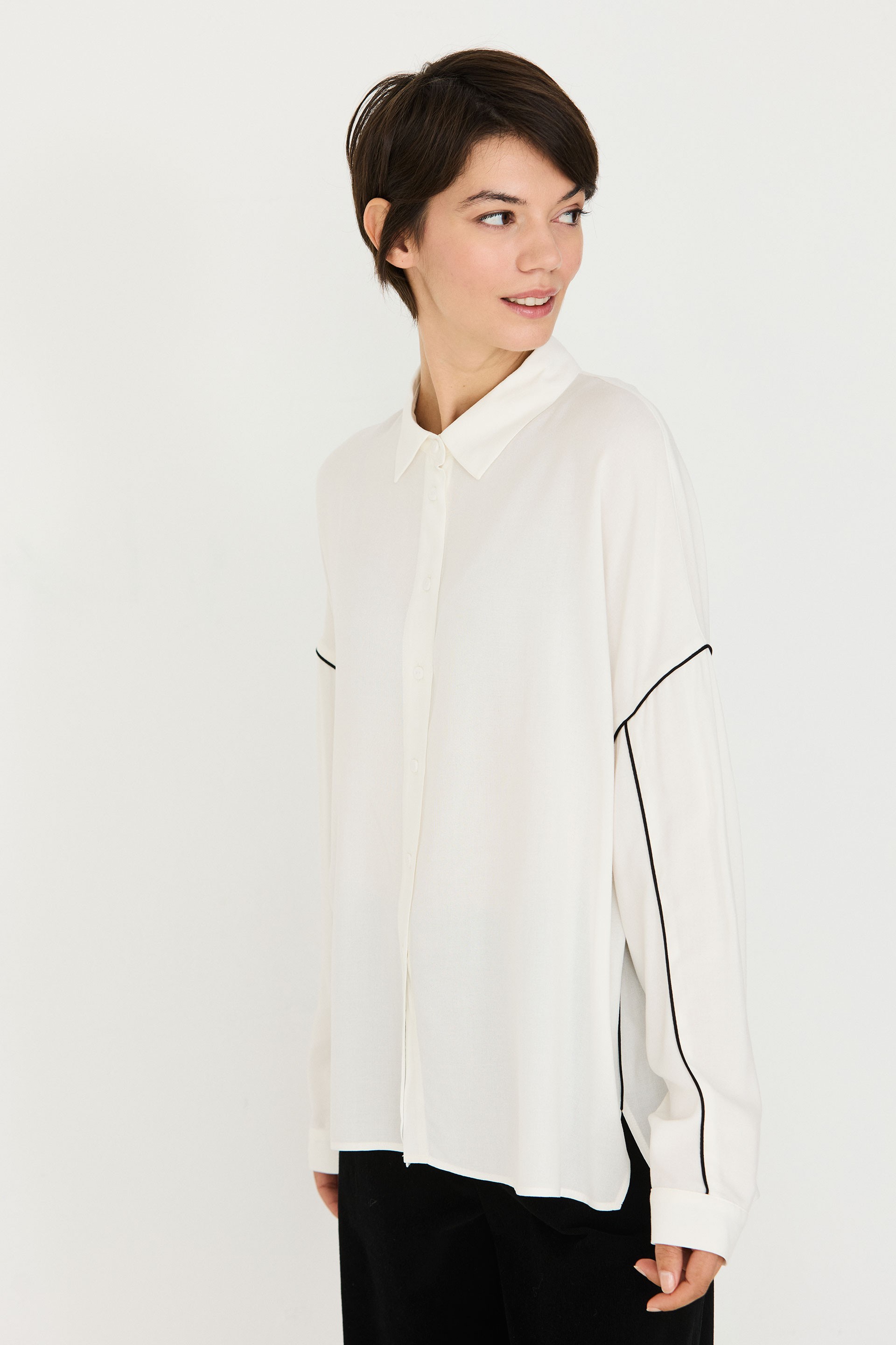 SKFK womens vegan Shirt Abesti White