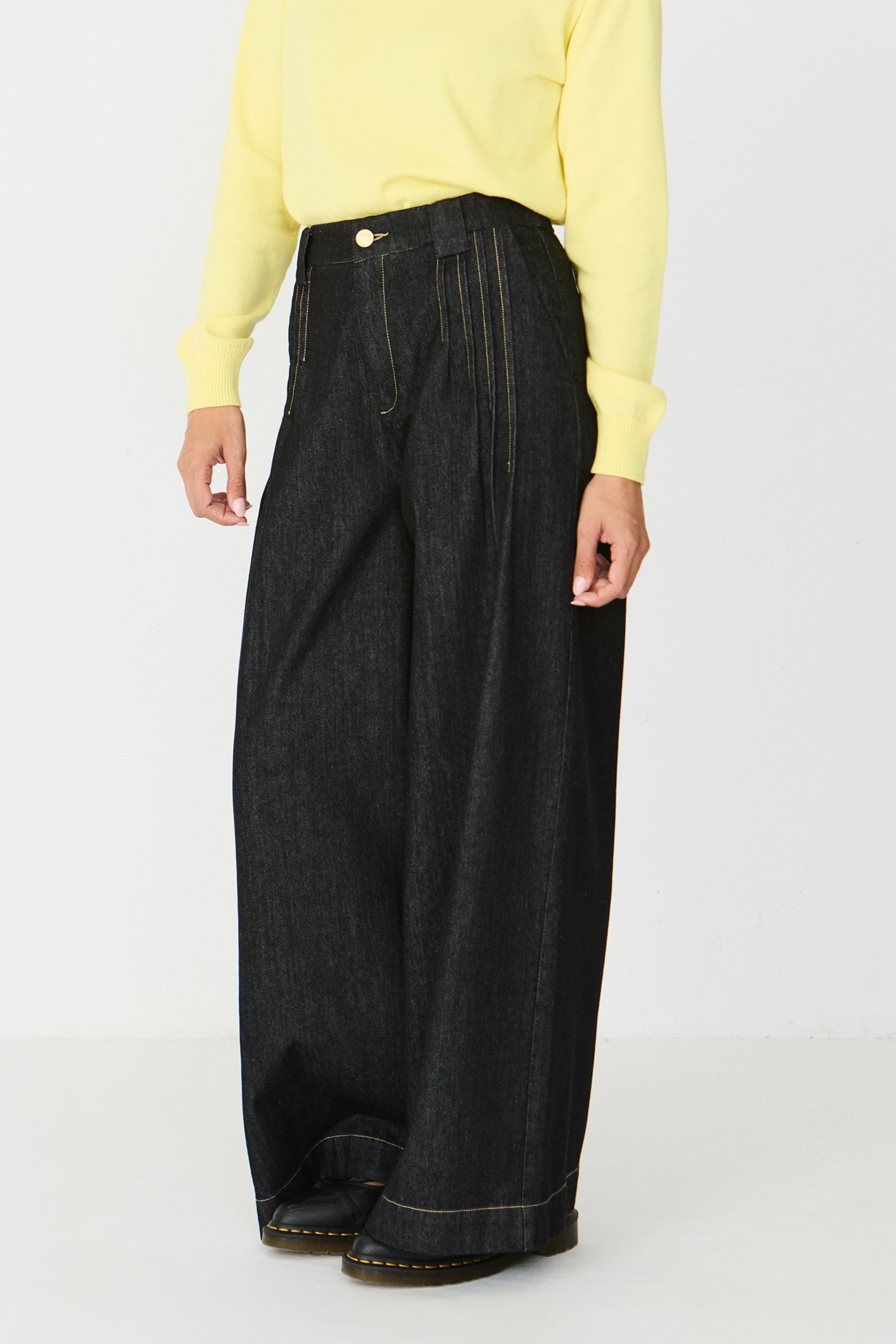 SKFK womens vegan Pants Palazzo Amalur Black