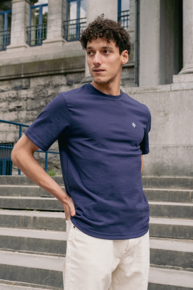 Lucid Collective Herren vegan T-Shirt Honet Blau