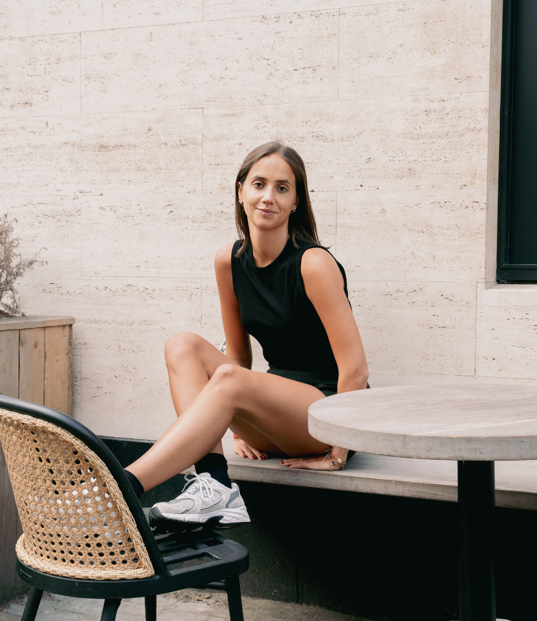 Lucid Collective womens vegan Top Pulse Black