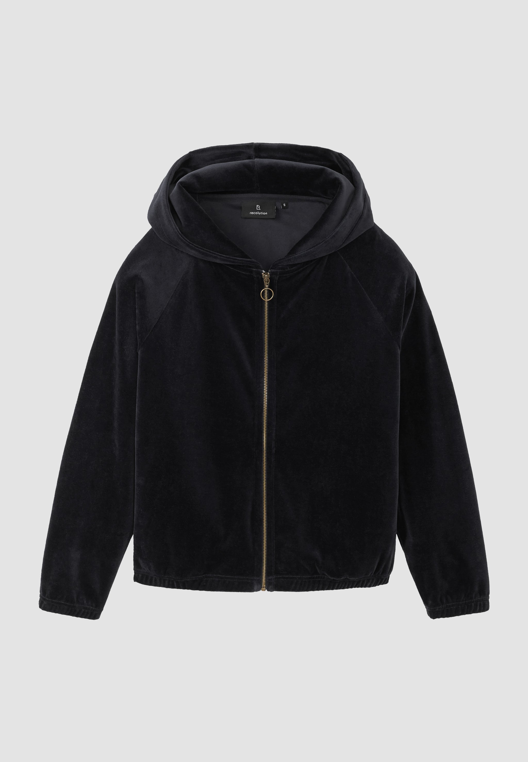 Recolution womens vegan Hoodie Heliconia Black