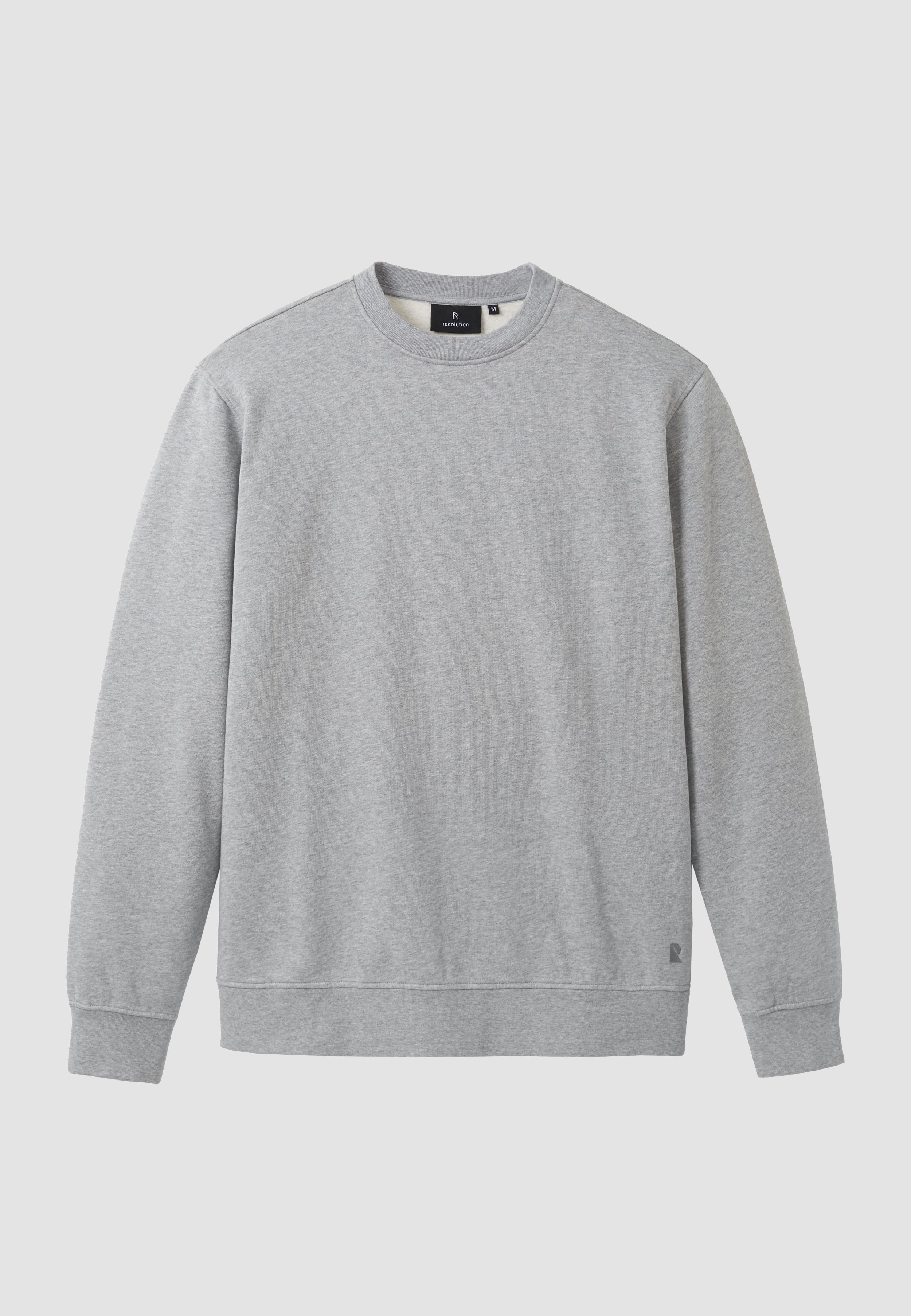 Recolution men vegan Sweatshirt Tamarillo Grey Heather