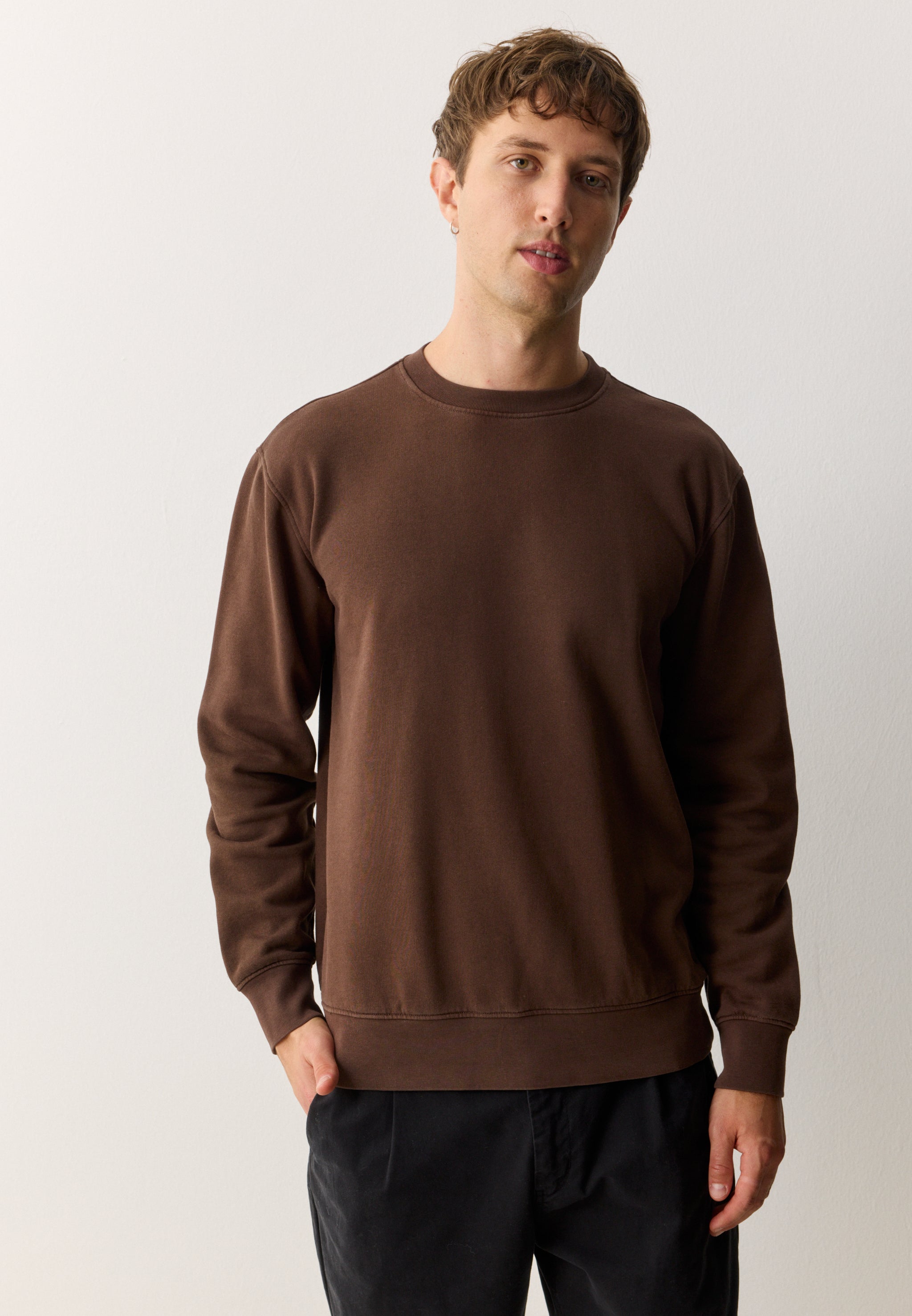 Recolution men vegan Sweatshirt Tamarillo Chocolate
