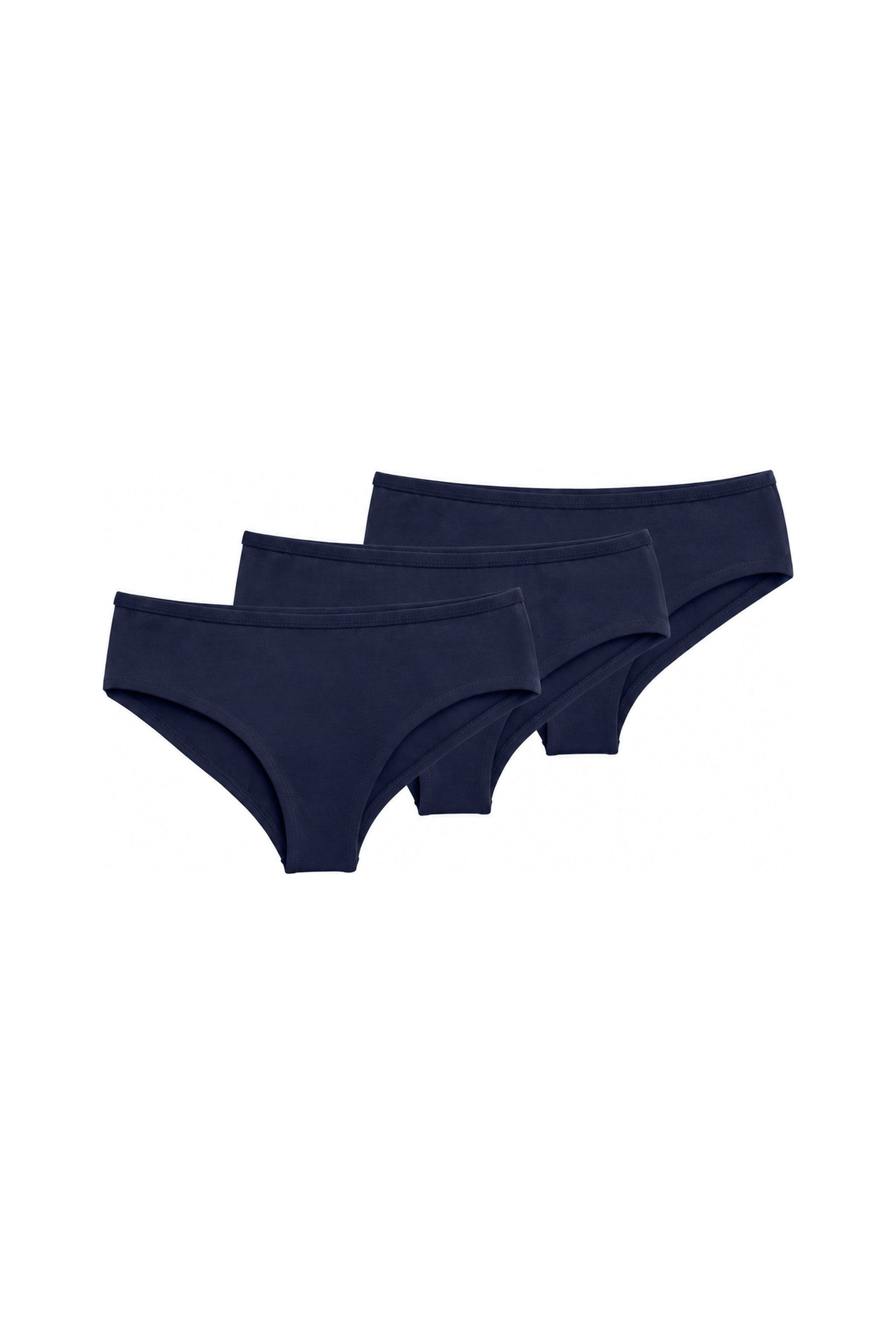 ThokkThokk womens vegan Multipack 3x Briefs Midnight