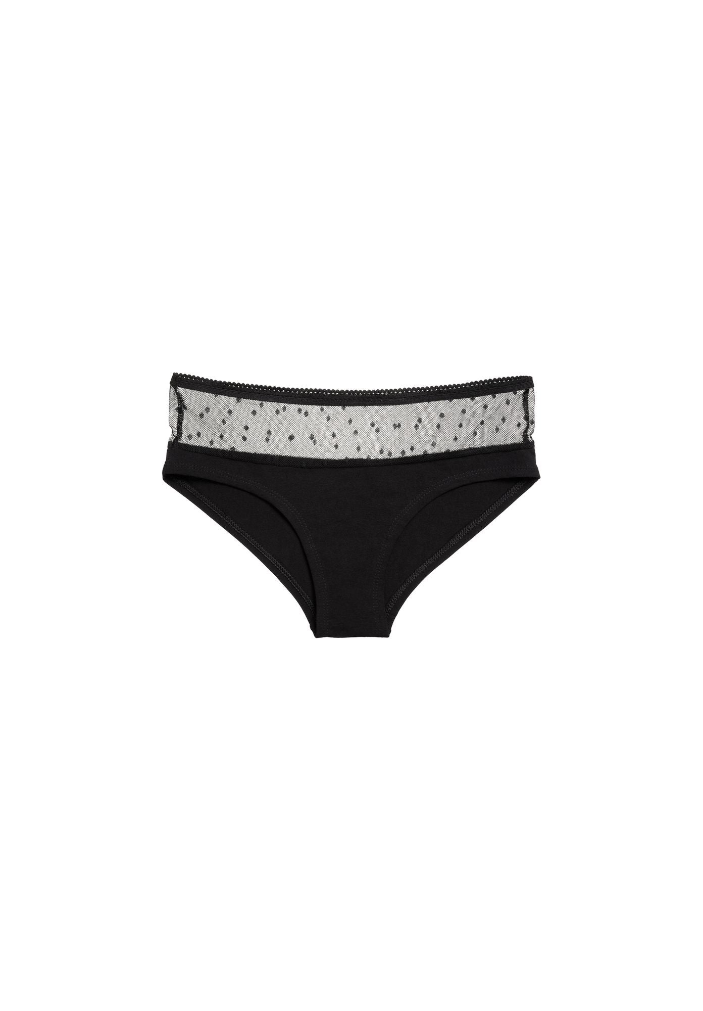 ThokkThokk womens vegan Multipack 3x Briefs Netlace Black