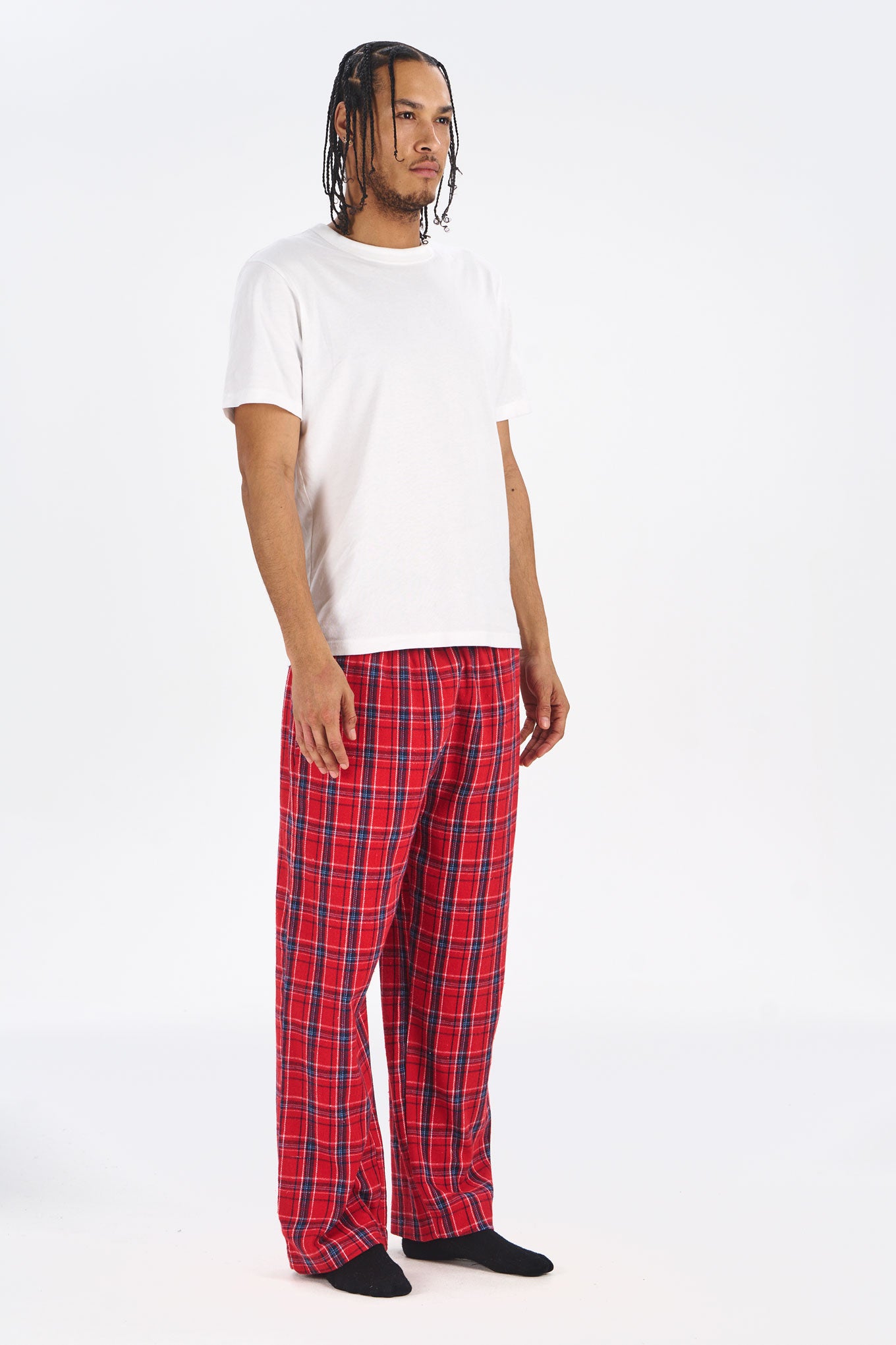 KOMODO men vegan Pyjama Bottoms Jim Jam Red