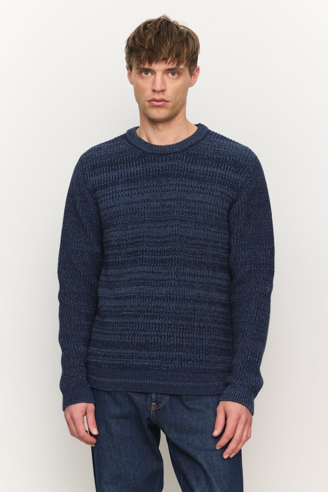 Recolution Herren vegan Pullover Cress In Dunkelblau