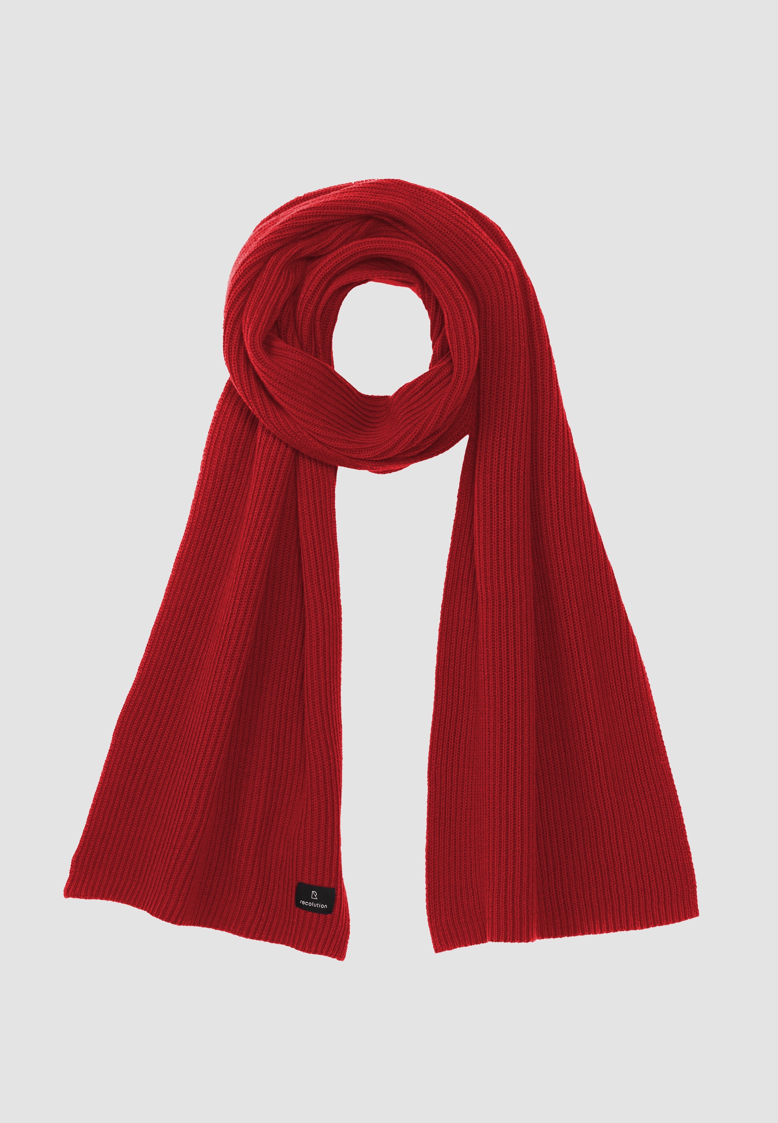 Recolution womens vegan Scarf Heloconia Signal Red
