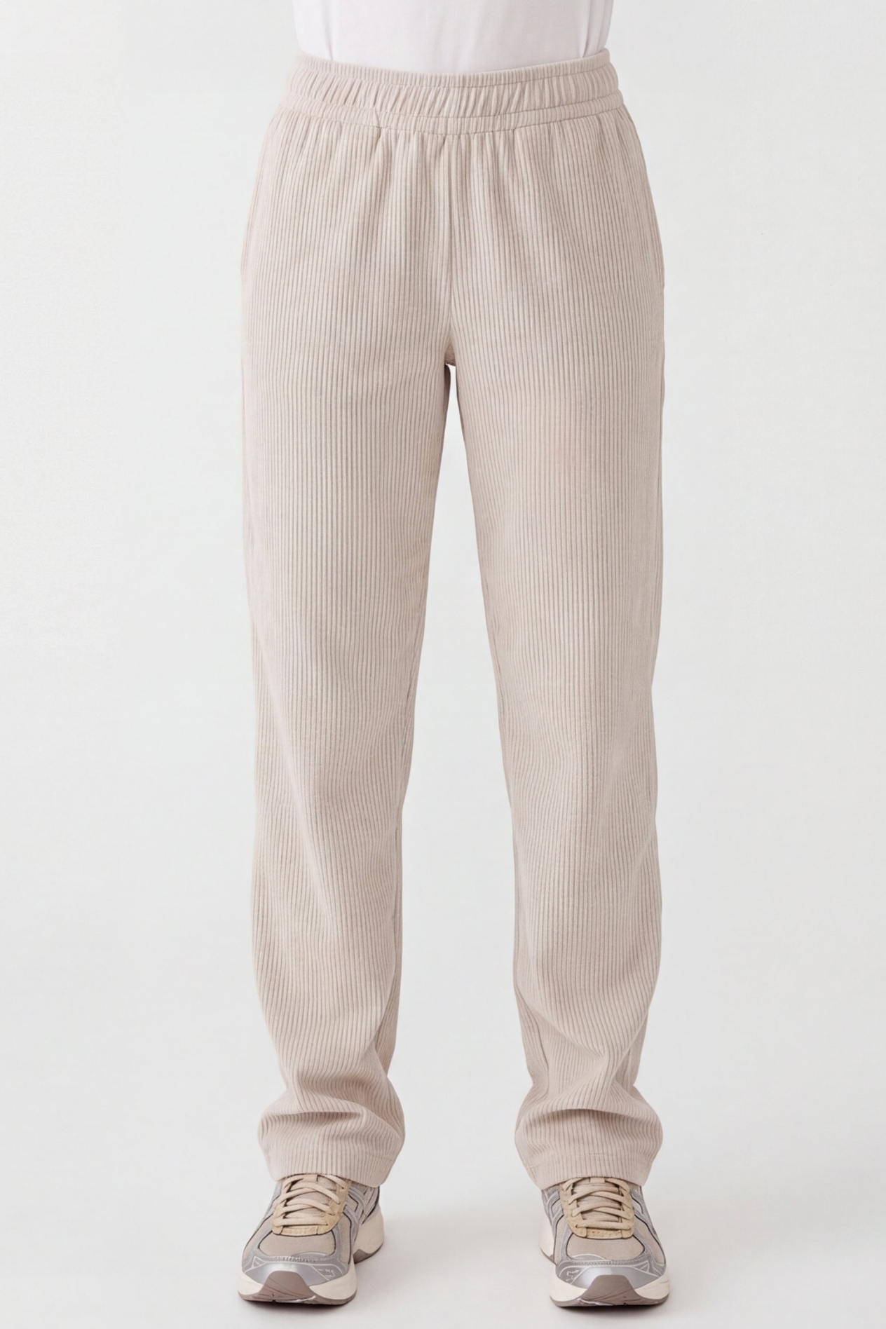 ORGANICATION Damen vegan Jogginghose Aus Cord Sandfarben